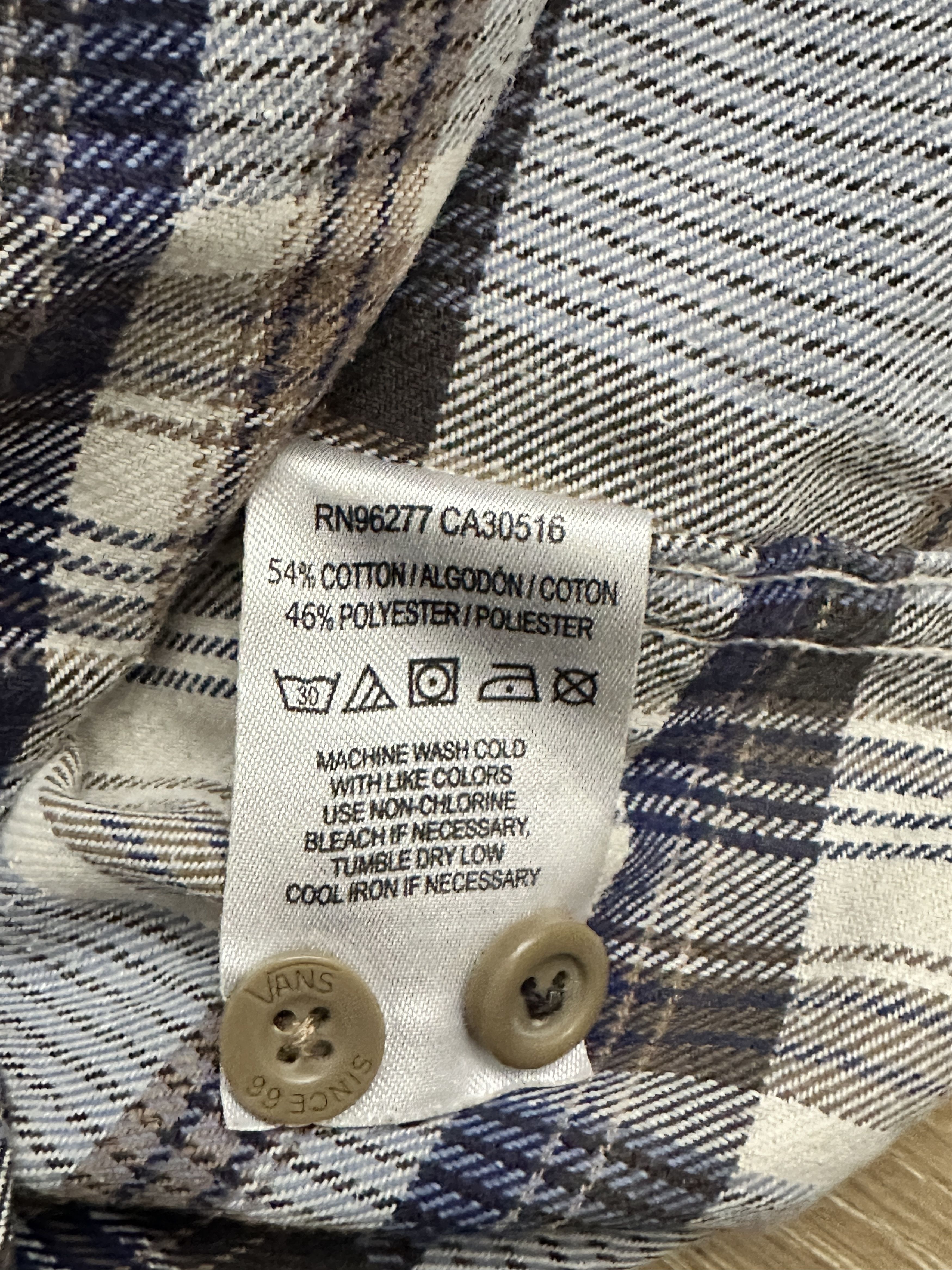 Vans Vans Flannel Size US S / EU 44-46 / 1 - 3 Thumbnail