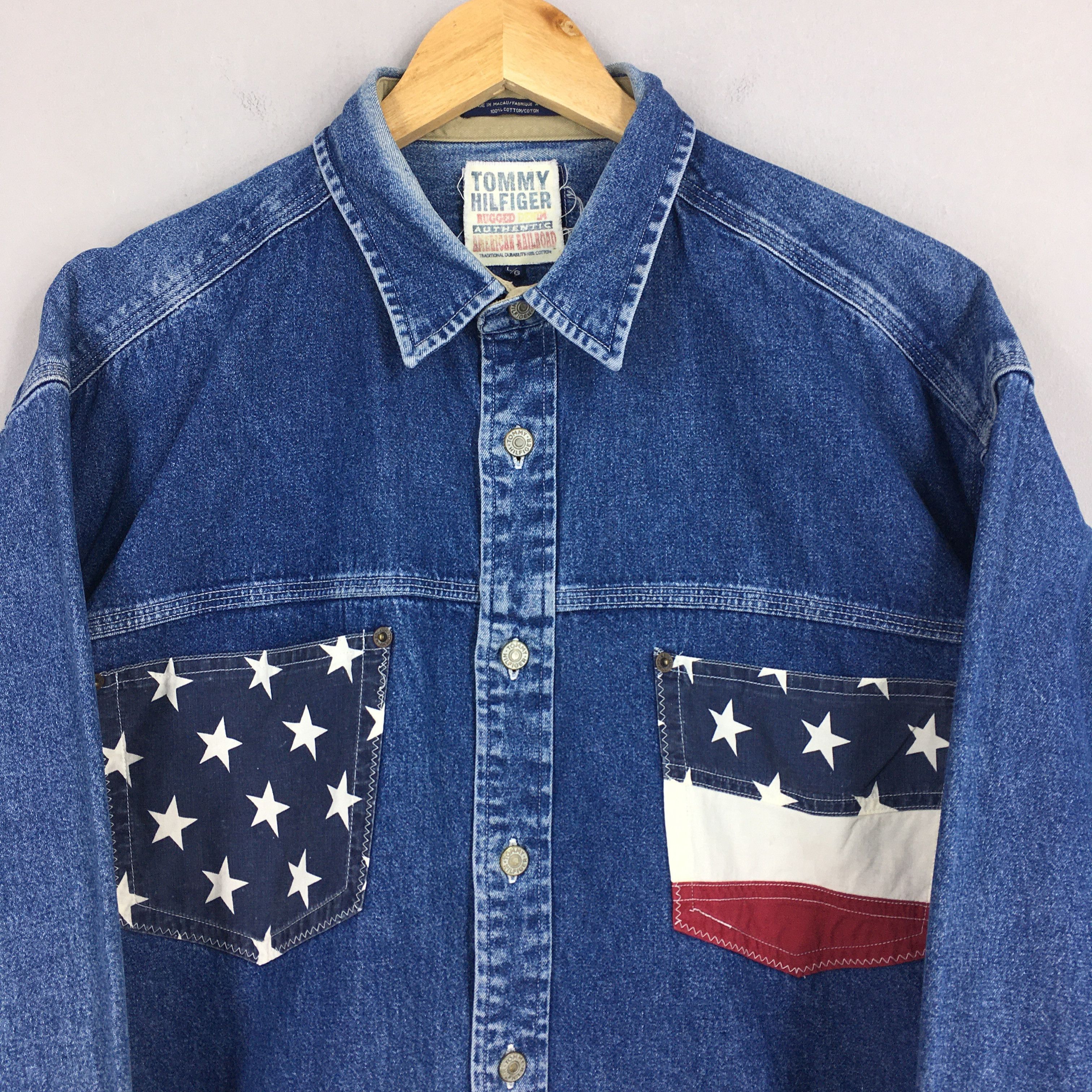 Tommy Hilfiger × Vintage Vintage Tommy Hilfiger Denim Oxfords Large Size US L / EU 52-54 / 3 - 4 Thumbnail