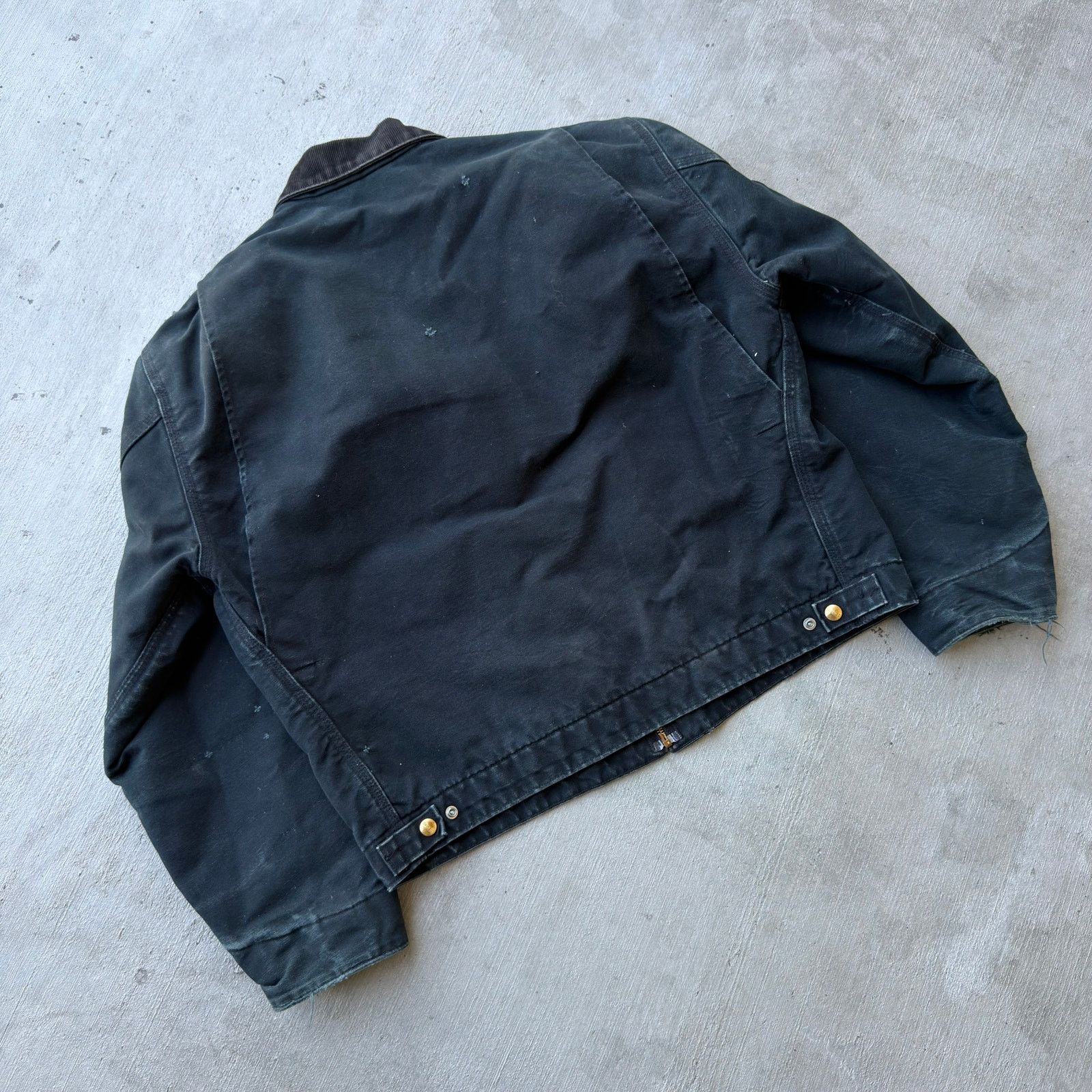 Carhartt × Vintage Carhartt J01 black Detroit work wear jacket Size US L / EU 52-54 / 3 - 6 Thumbnail