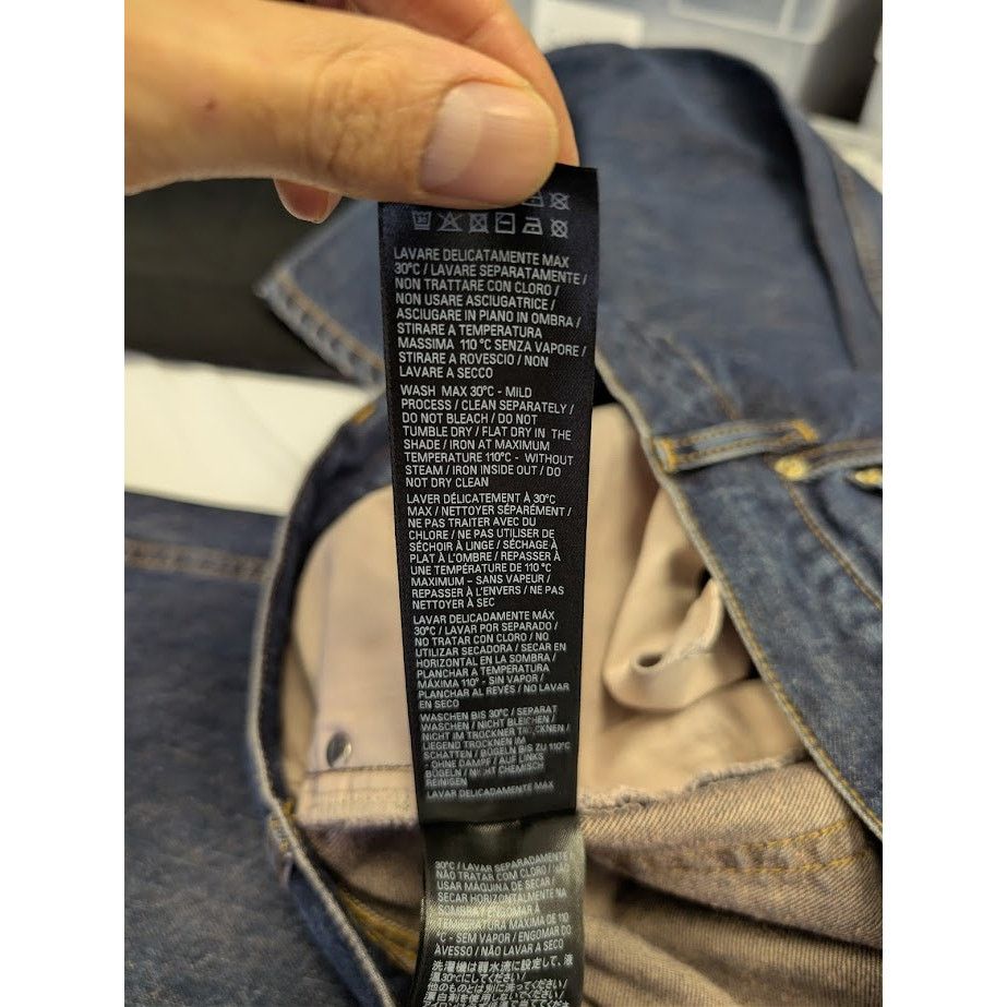 Balenciaga o1rshd1 Silk Denim Baggy Pants in Dark Indigo Size US 32 / EU 48 - 18 Thumbnail