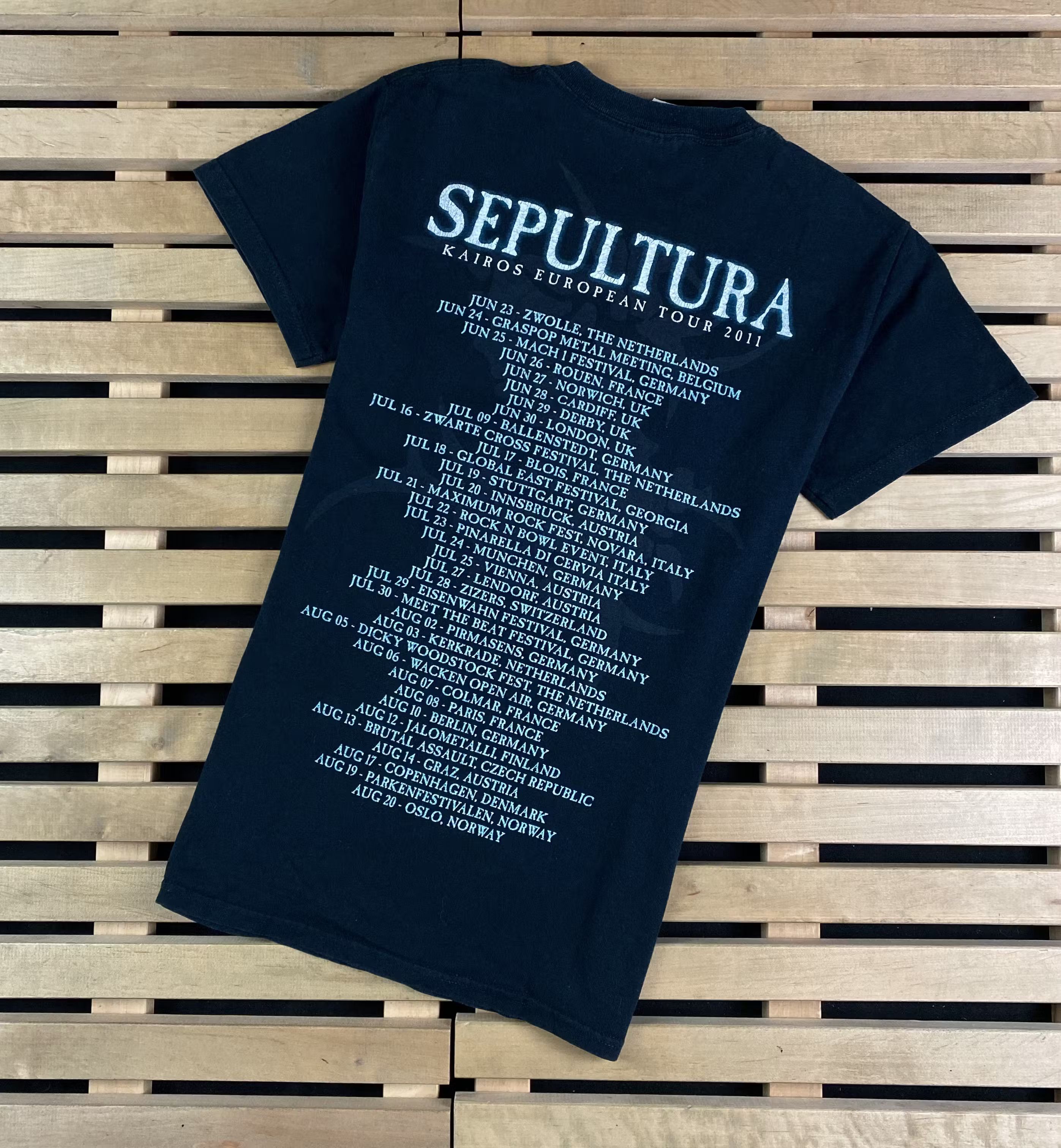Band Tees Mens Vintage T Shirt Sepultura Kairos Size S Size US S / EU 44-46 / 1 - 6 Thumbnail