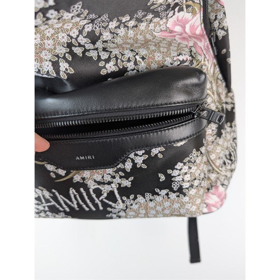 Amiri o1rshd1 Size: OS / Hibiscus Jacquard Backpack in Black Size ONE SIZE - 17 Thumbnail