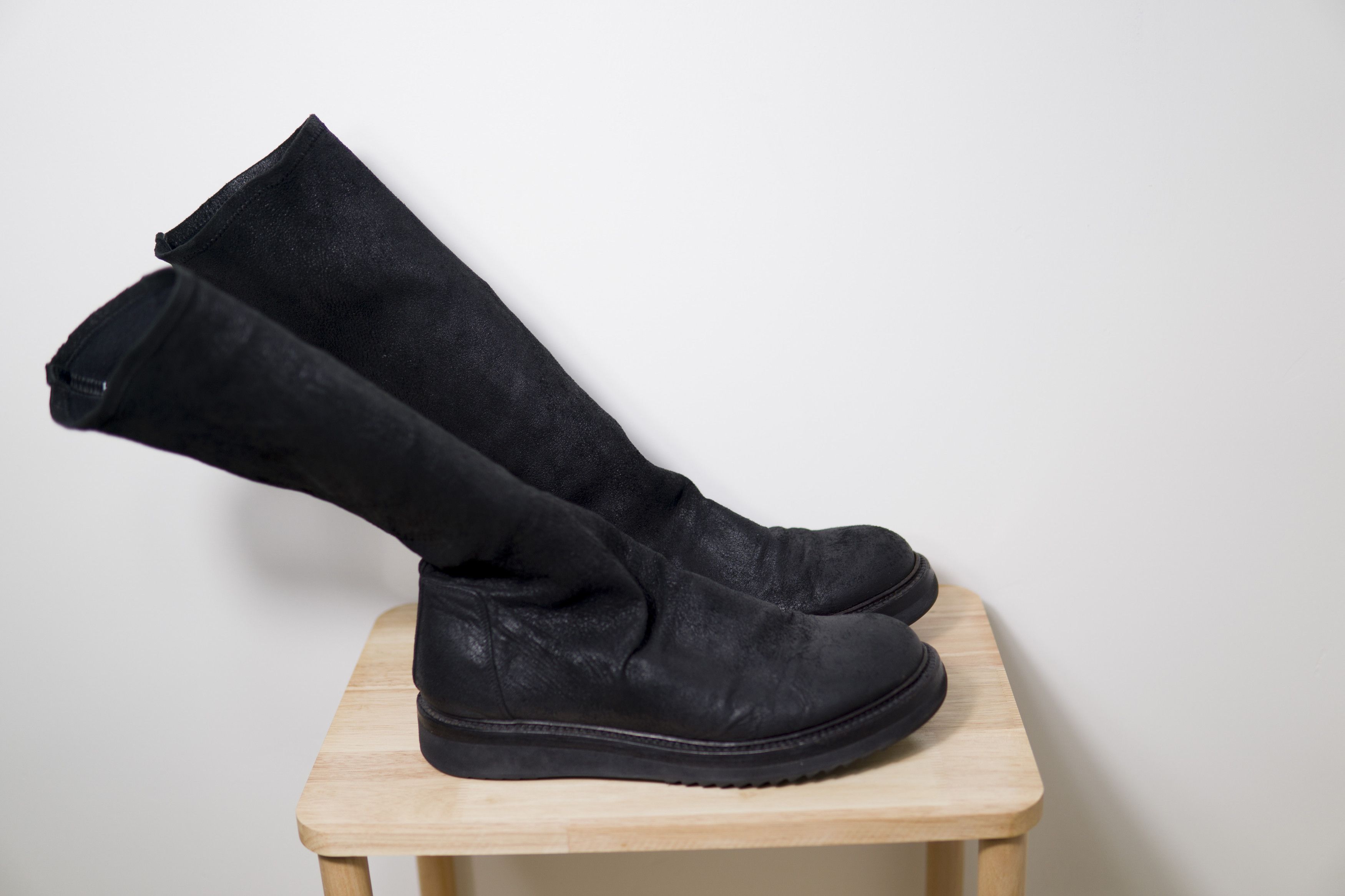 Rick Owens SS20 Stretch Leather Creeper Sock Size US 8 / EU 41 - 6 Thumbnail