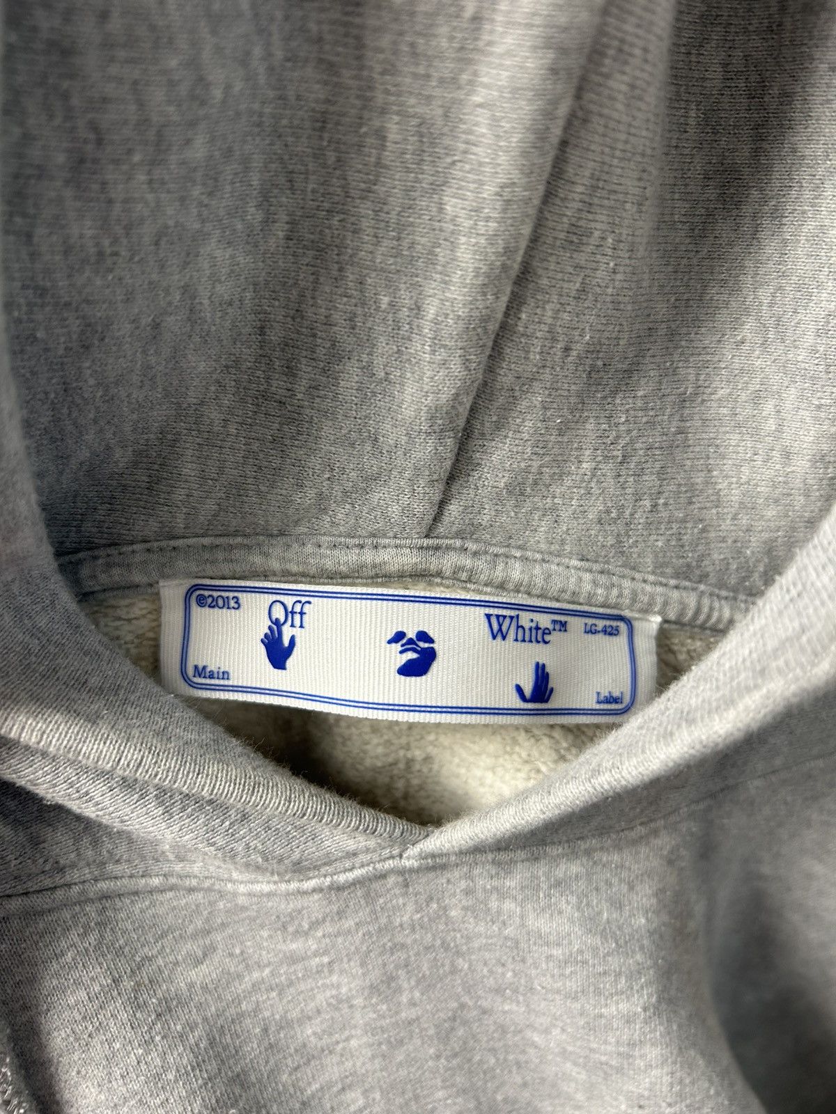 Off-White Off-White Grey Slim Marker Hoodie Size US L / EU 52-54 / 3 - 6 Thumbnail