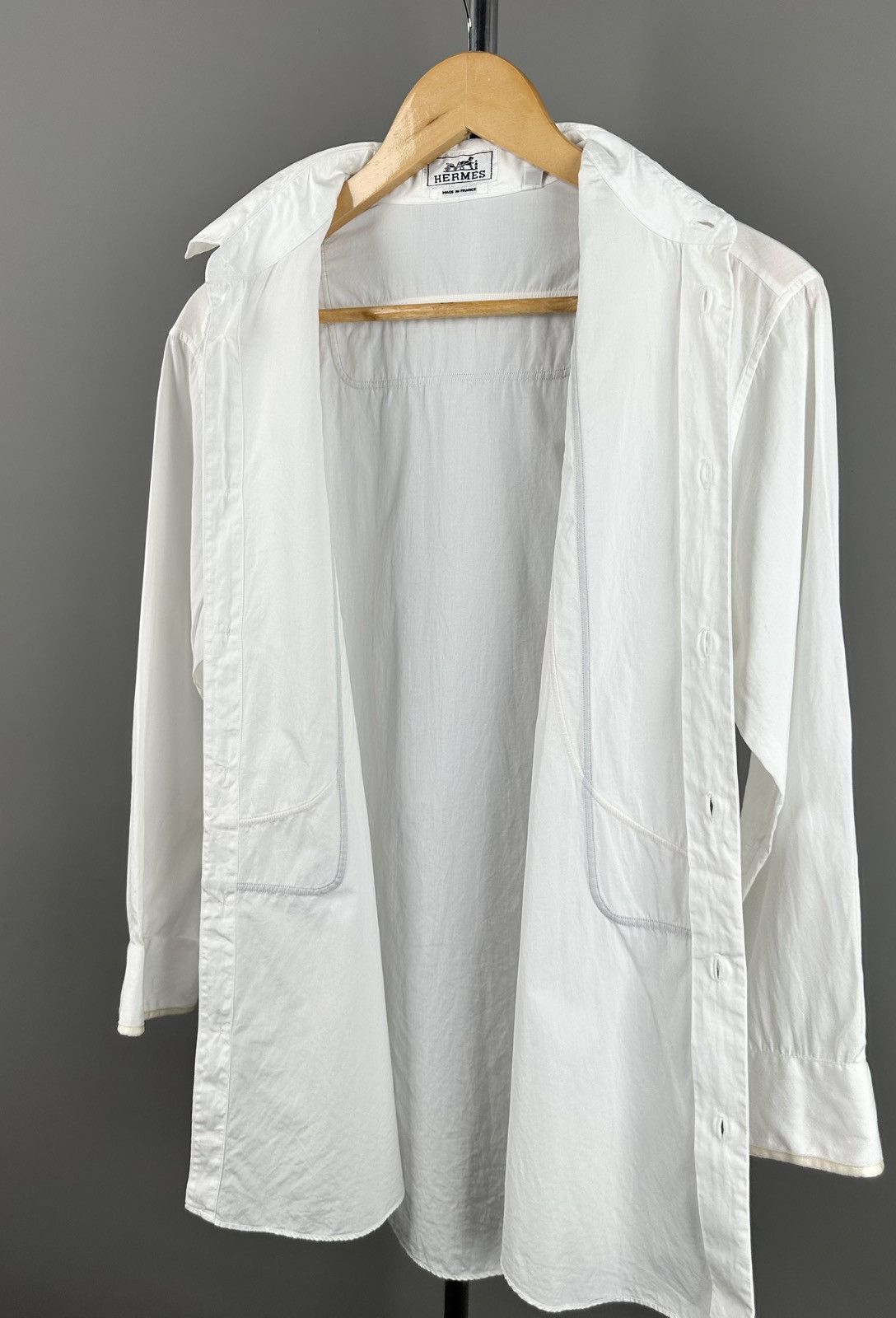 Hermes Hermes - Pipping Lines - Button Down Shirt Size US S / EU 44-46 / 1 - 5 Thumbnail
