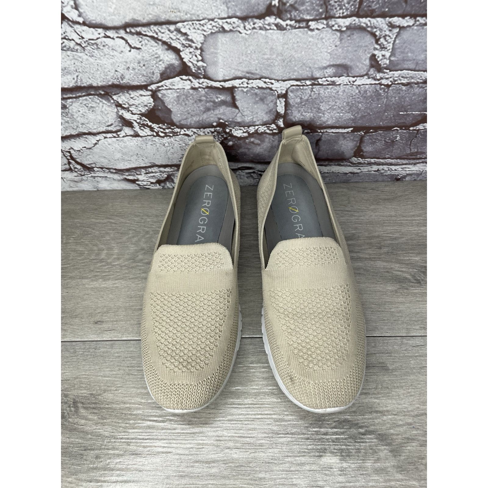 Cole Haan Cole Haan Zerogrand Stitchlite Beige Knit Slip On Sneakers W Size US 9.5 / IT 39.5 - 5 Thumbnail
