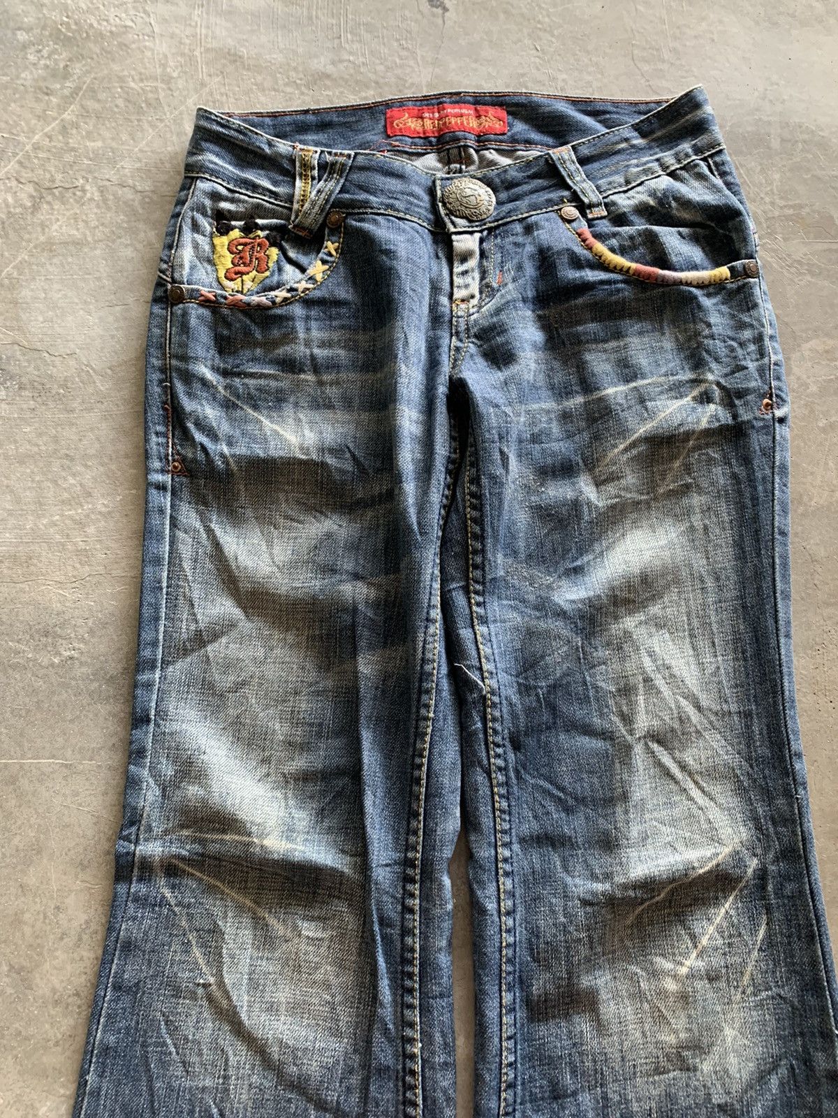 Hysteric Glamour × Japanese Brand × Vintage flare vintage y2k red pepper patchwork western style Size 30" / US 8 / IT 44 - 11 Thumbnail