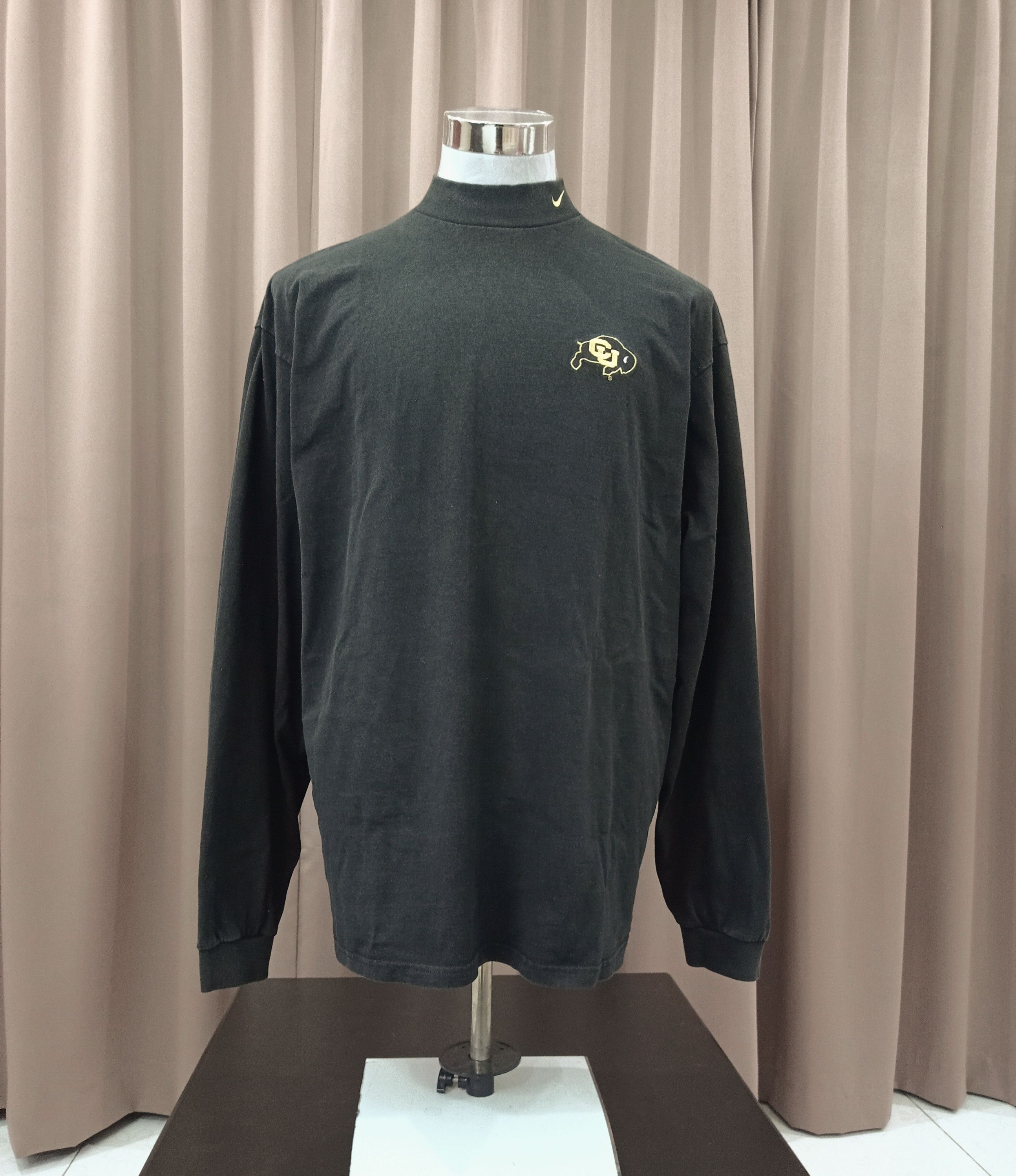 Nike VTG NIKE 1996 COLORADO BUFFALOES FOOTBALL MOCK TURTLE NECK Size US XL / EU 56 / 4 - 2 Thumbnail