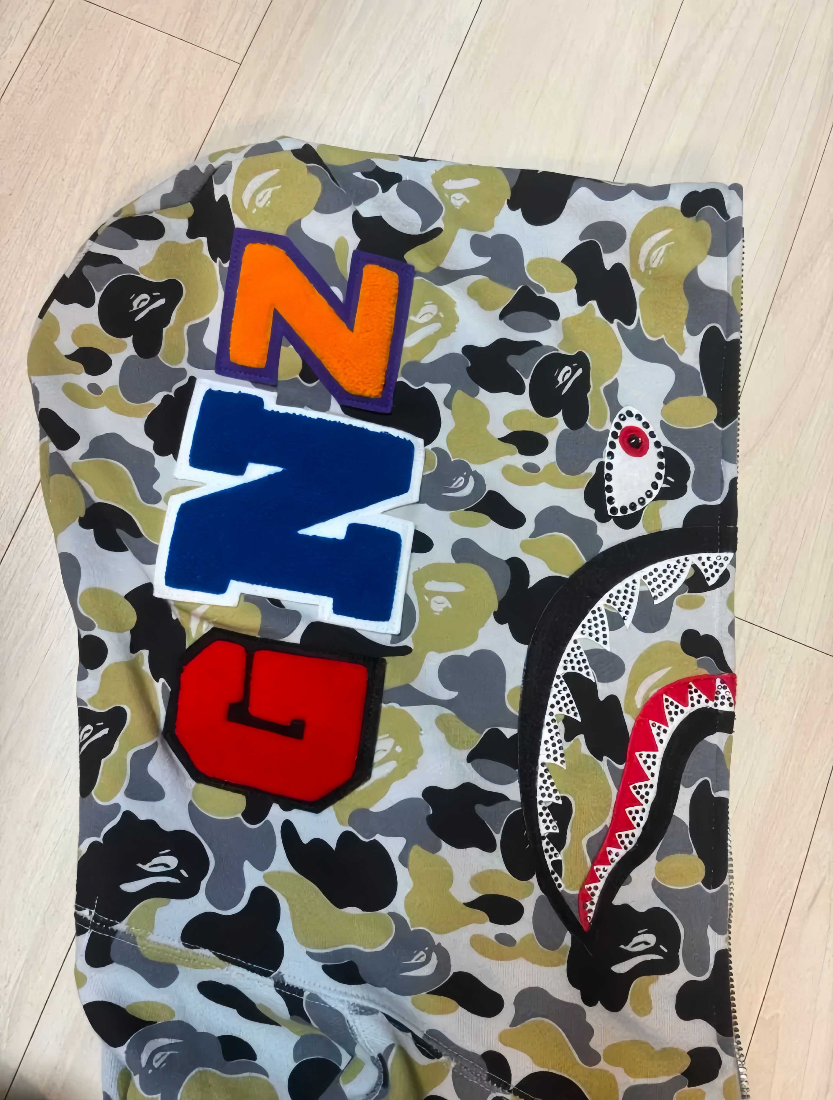 Bape Bape Ginza Store Exclusive ABC Camo Full Zip Hoodie Size US XL / EU 56 / 4 - 4 Thumbnail