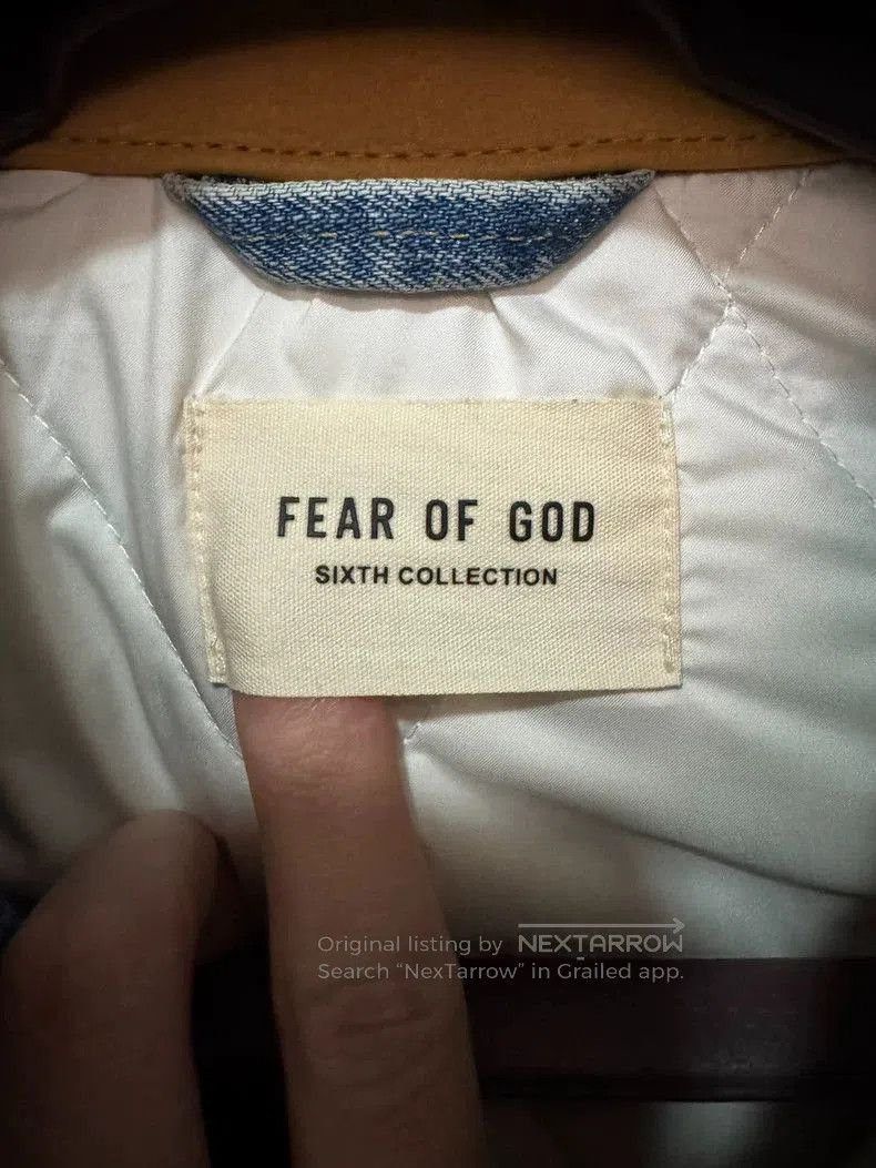 Fear of God Fear of God 6th Season Leather Collar Jacket. Size US M / EU 48-50 / 2 - 2 Thumbnail