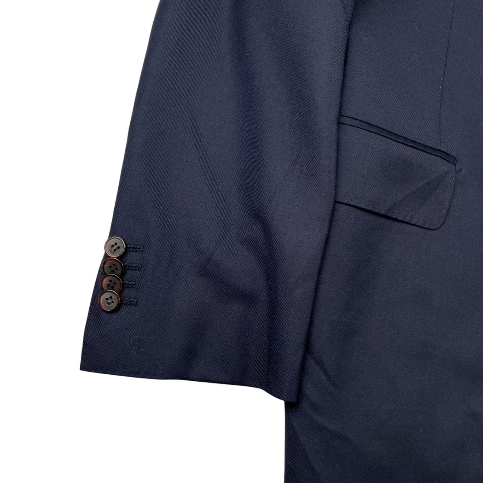 Suitsupply SuitSupply Men’s Napoli Reda Wool 2-Button Blazer Navy Blue Size 46R - 4 Thumbnail
