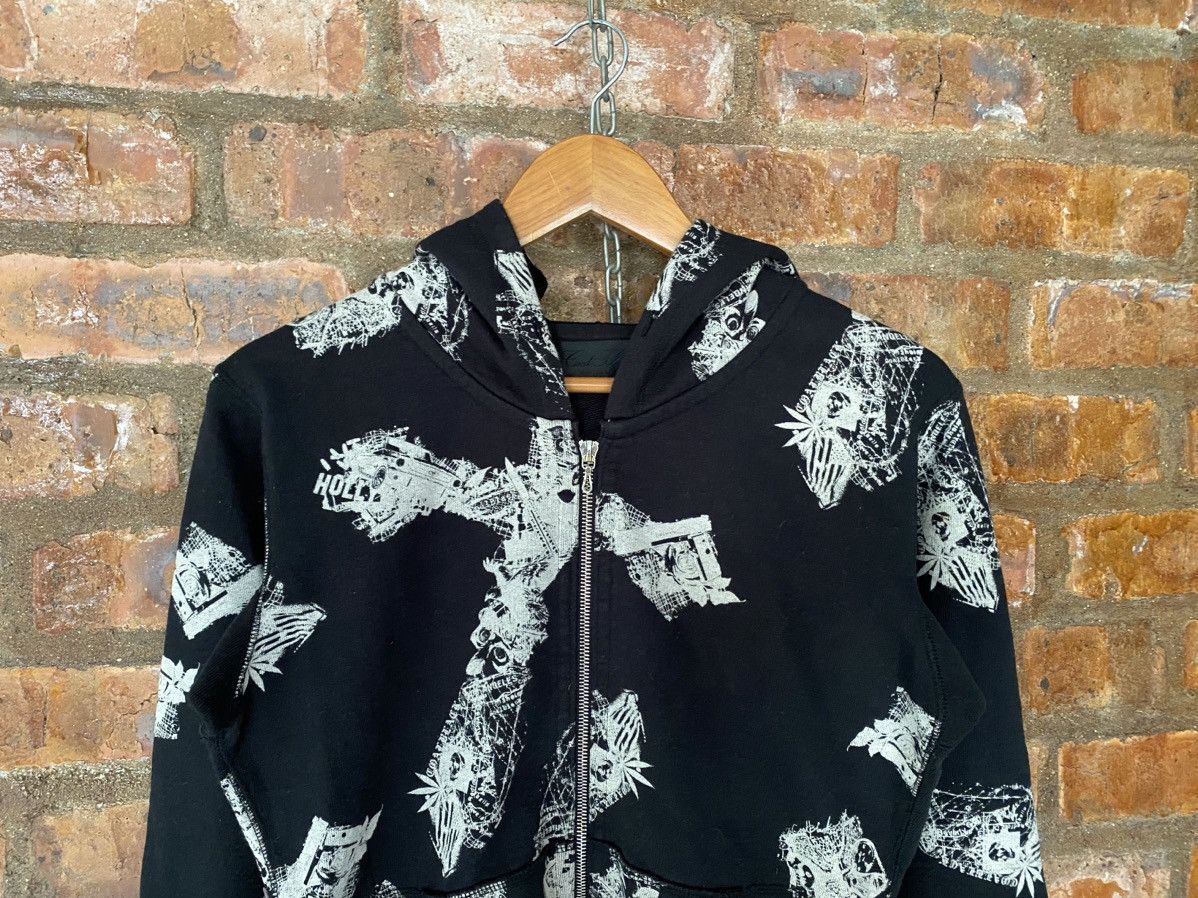 Obelisk Coal Black Japan Skull Cross Black RIRI zipper hoodie Size US S / EU 44-46 / 1 - 3 Thumbnail