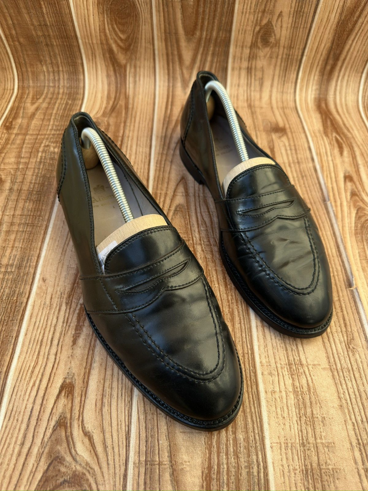 Alden Alden Leather Shell Cordovan Loafers Black Size US 10.5 / EU 43-44 - 12 Thumbnail