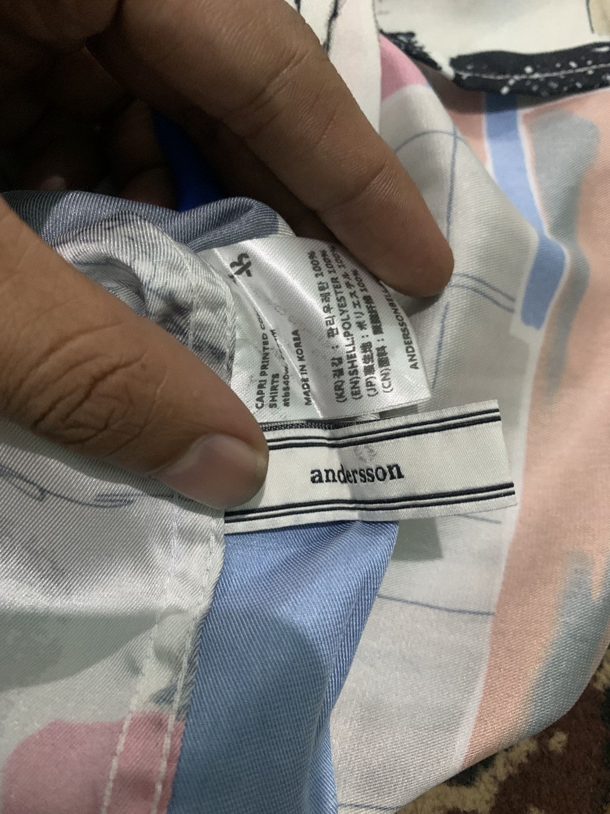 Andersson Bell Andersson Bell Capri Printed Open Colar Shirt Size US M / EU 48-50 / 2 - 5 Thumbnail