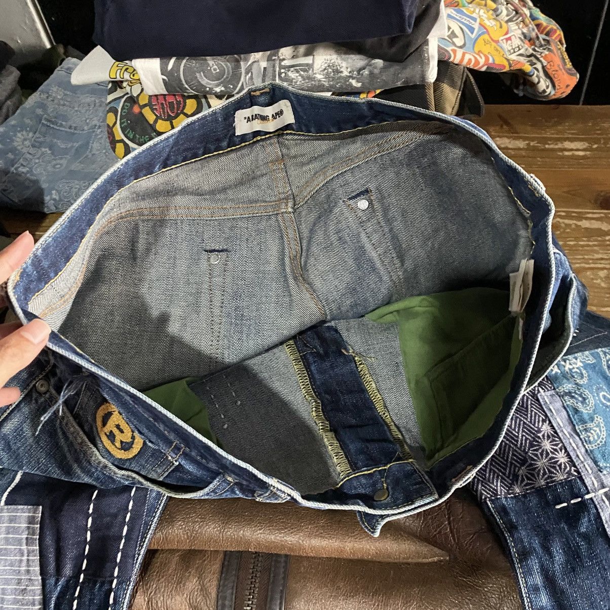Bape Bape head crown jeans custom made boro sashiko Size US 38 / EU 54 - 13 Thumbnail