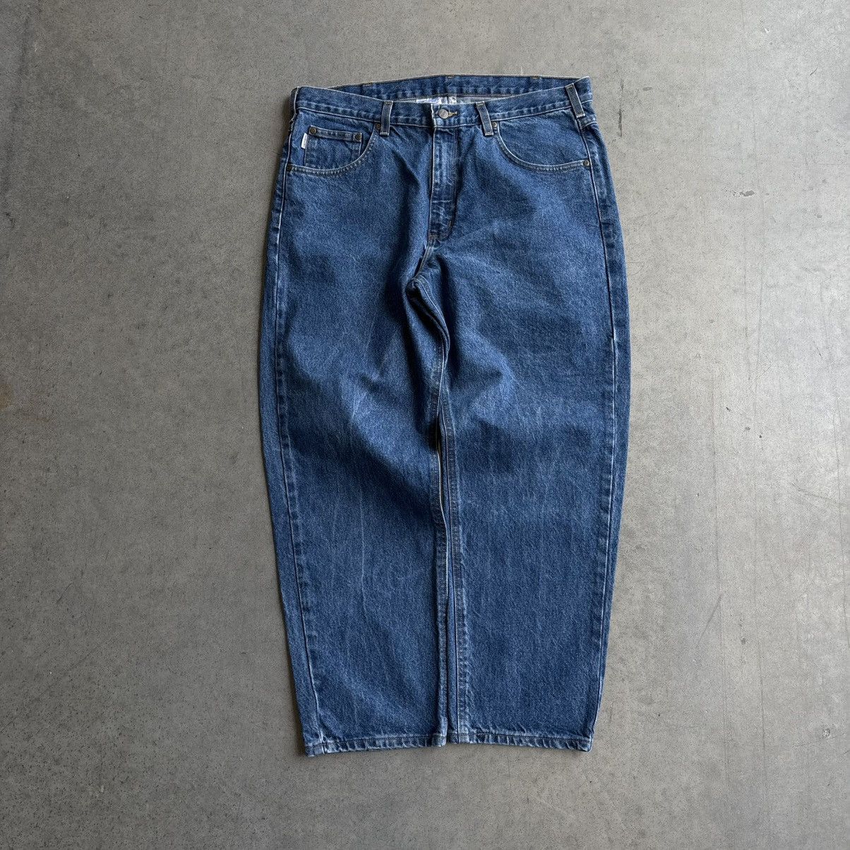 Carhartt × Vintage Vintage Carhartt Denim Jeans Baggy Skater Pants 38x28 Size US 38 / EU 54 - 9 Thumbnail