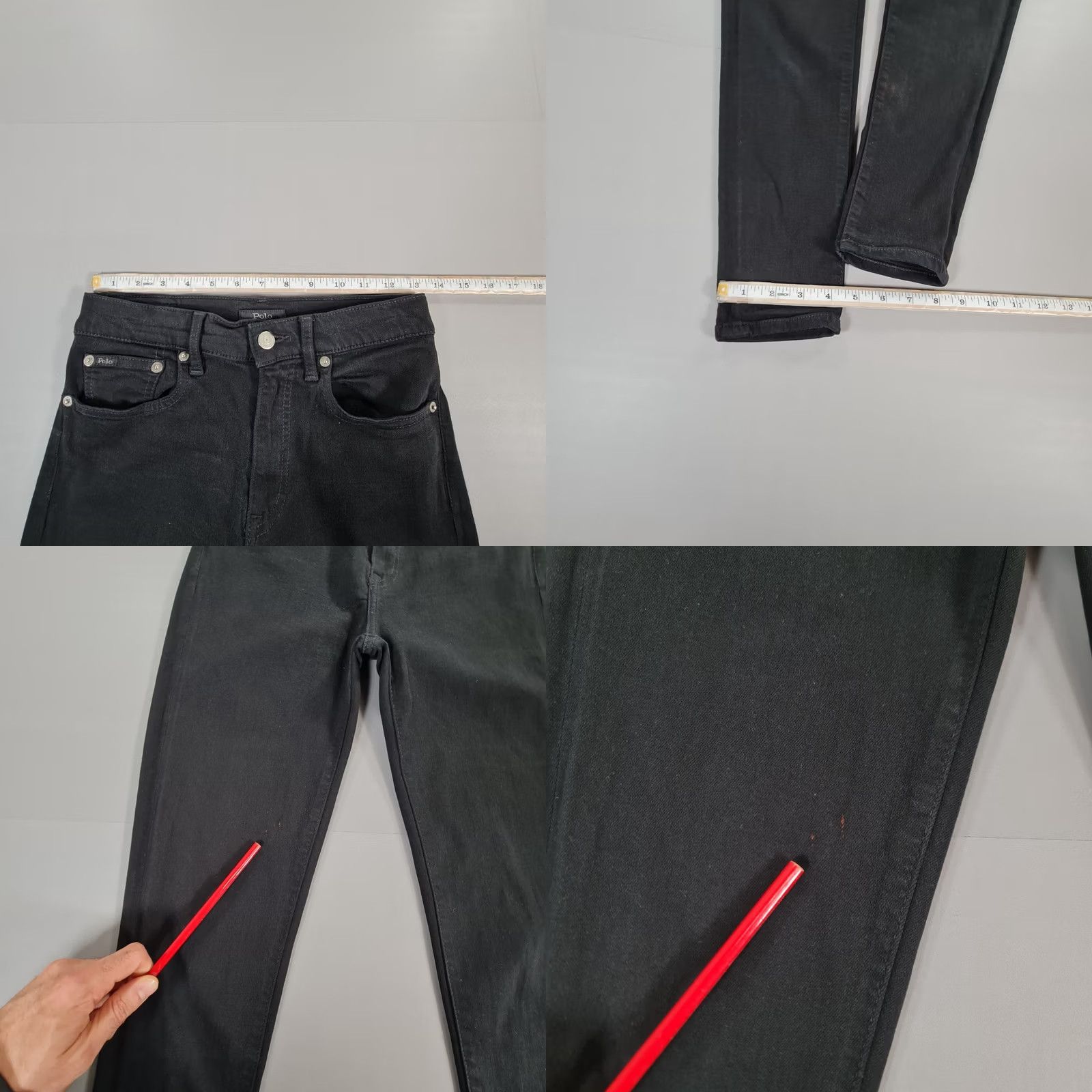 Polo Ralph Lauren Polo Ralph Lauren Jeans The Tompkins Skinny W26 L27 Denim Cotton Blend Blue Slim 5-Pocket Womens Jeans Size 26" / US 2 / IT 38 - 8 Thumbnail