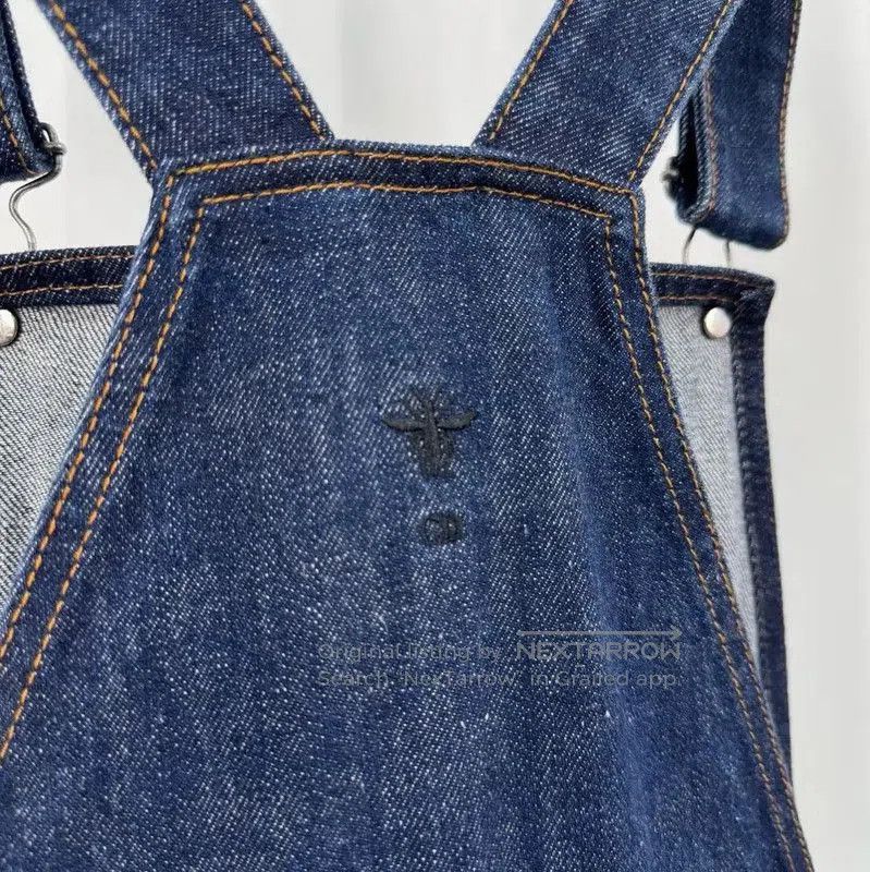 Dior Dior Blue Denim Overalls with Logo Embroidery . Size 23" - 4 Thumbnail