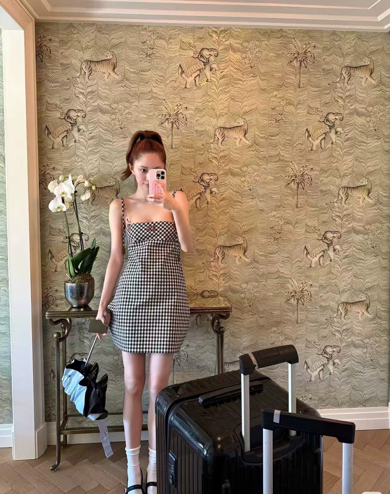 Miu Miu MIUMIU like new black & white check dress 40 Size M / US 6-8 / IT 42-44 - 3 Thumbnail