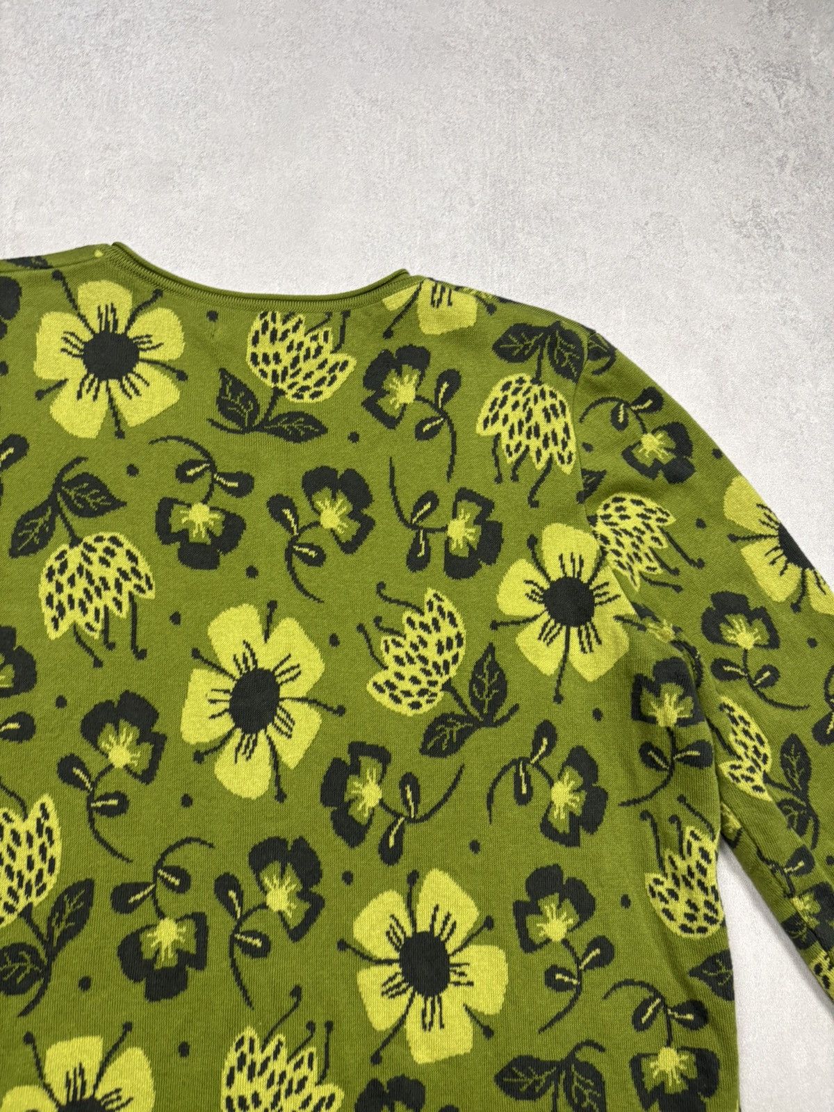 Other Gudrun Sjödén Floral Cardigan Green Organic Cotton Size L Size US L / EU 52-54 / 3 - 17 Thumbnail
