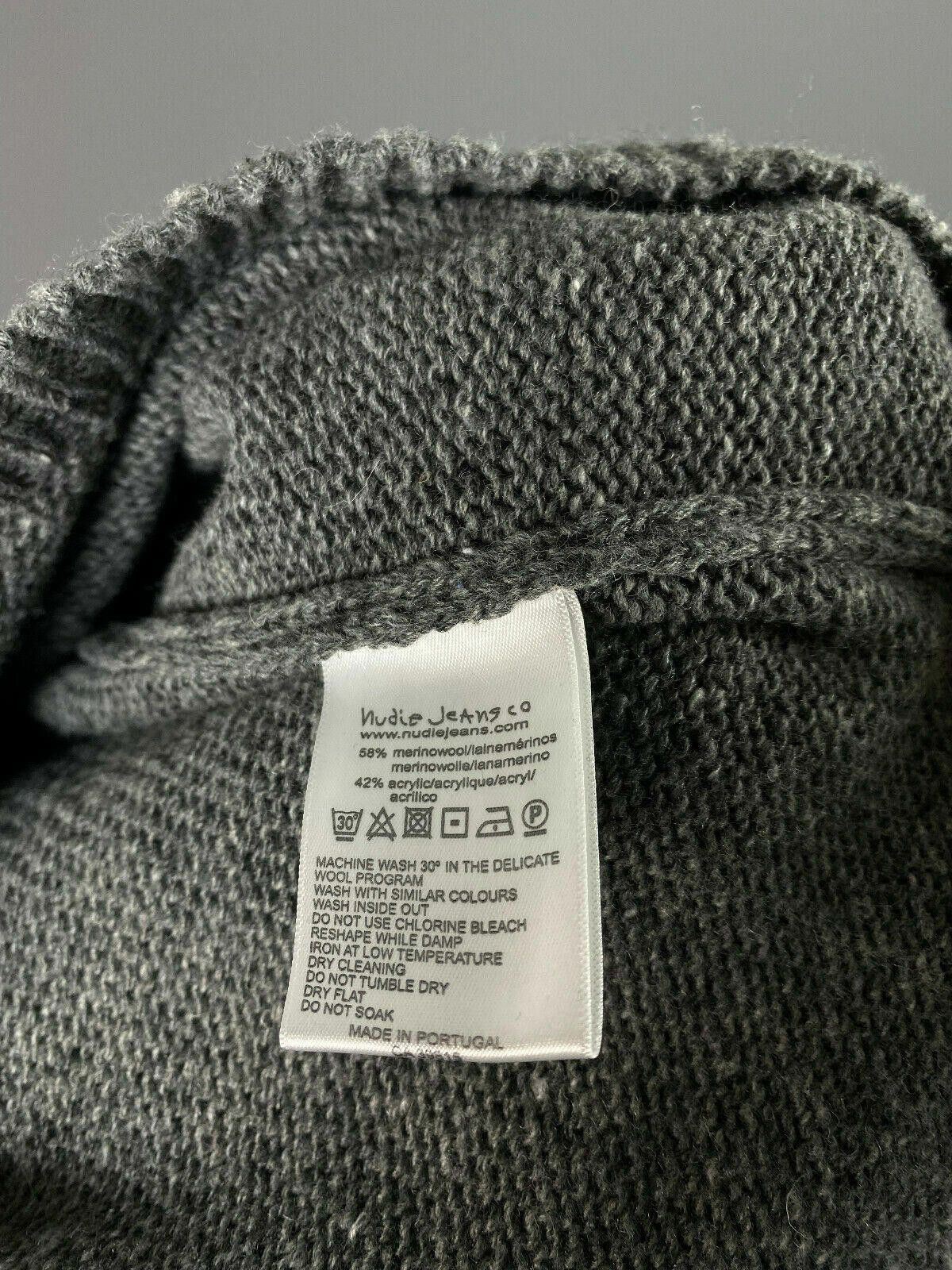 Nudie Jeans Ladies Nudie Jeans Grey Wool Blend Knited Sweater Size S Size US S / EU 44-46 / 1 - 10 Thumbnail