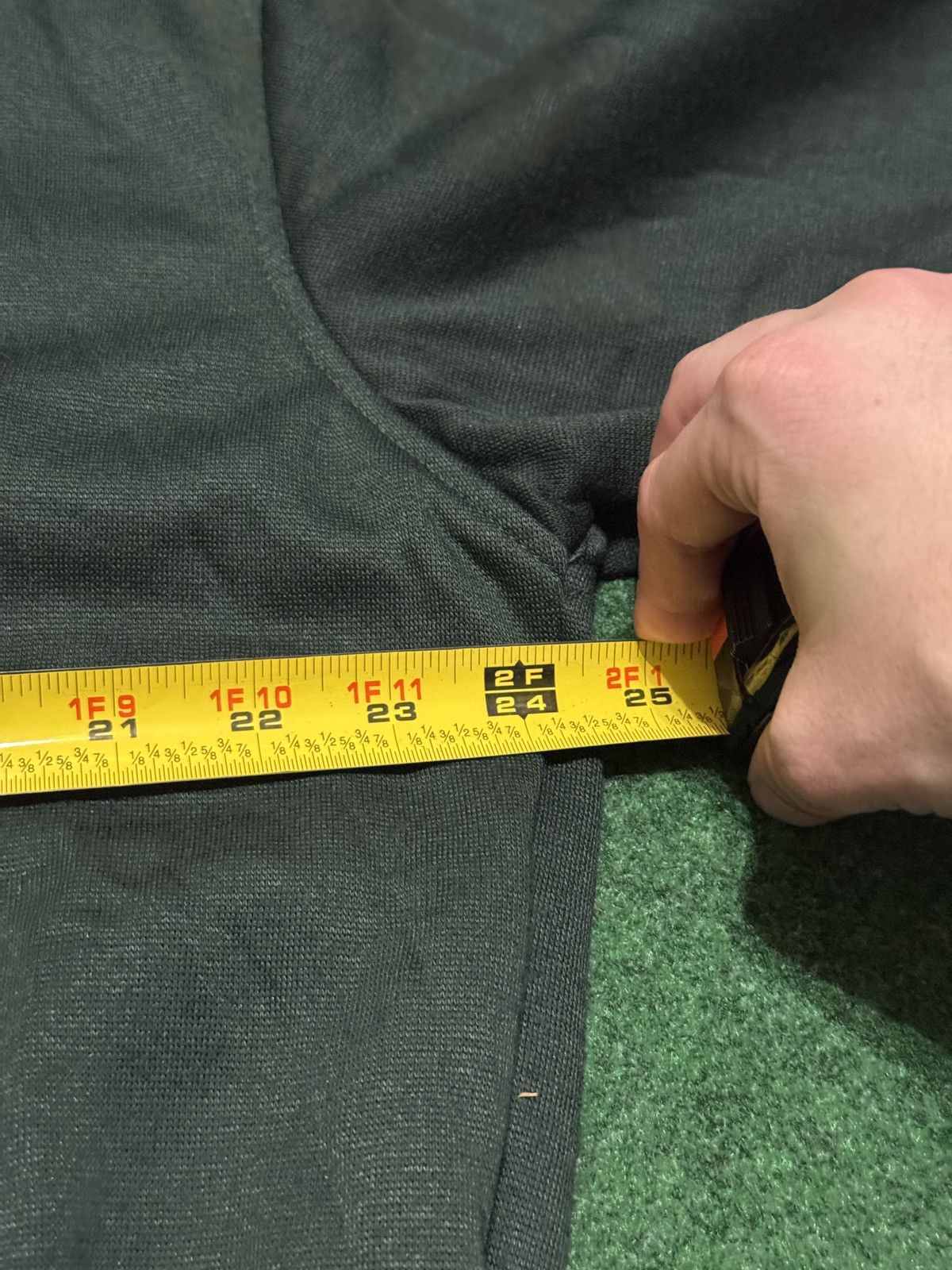 Vintage Full Zip Thermal Lined XL Boxy Skater Grunge Green Hoodie Size US XL / EU 56 / 4 - 7 Thumbnail