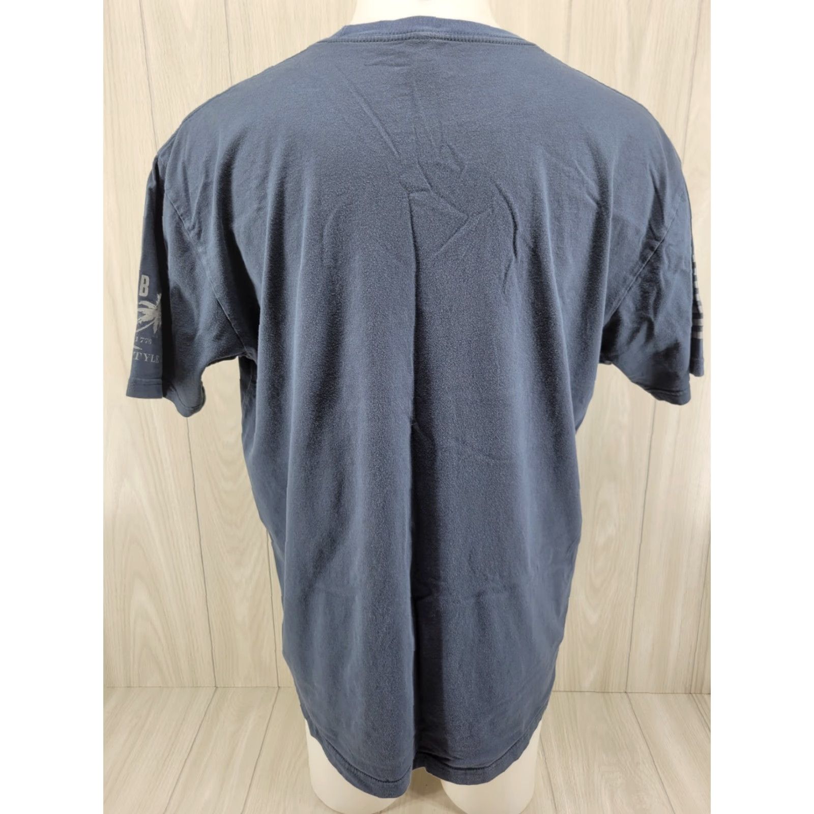 Vintage Grunt Style T Shirt Mens 2XL Blue LIBERTY THROUGHOUT Graphic Army Military Size US XXL / EU 58 / 5 - 5 Thumbnail
