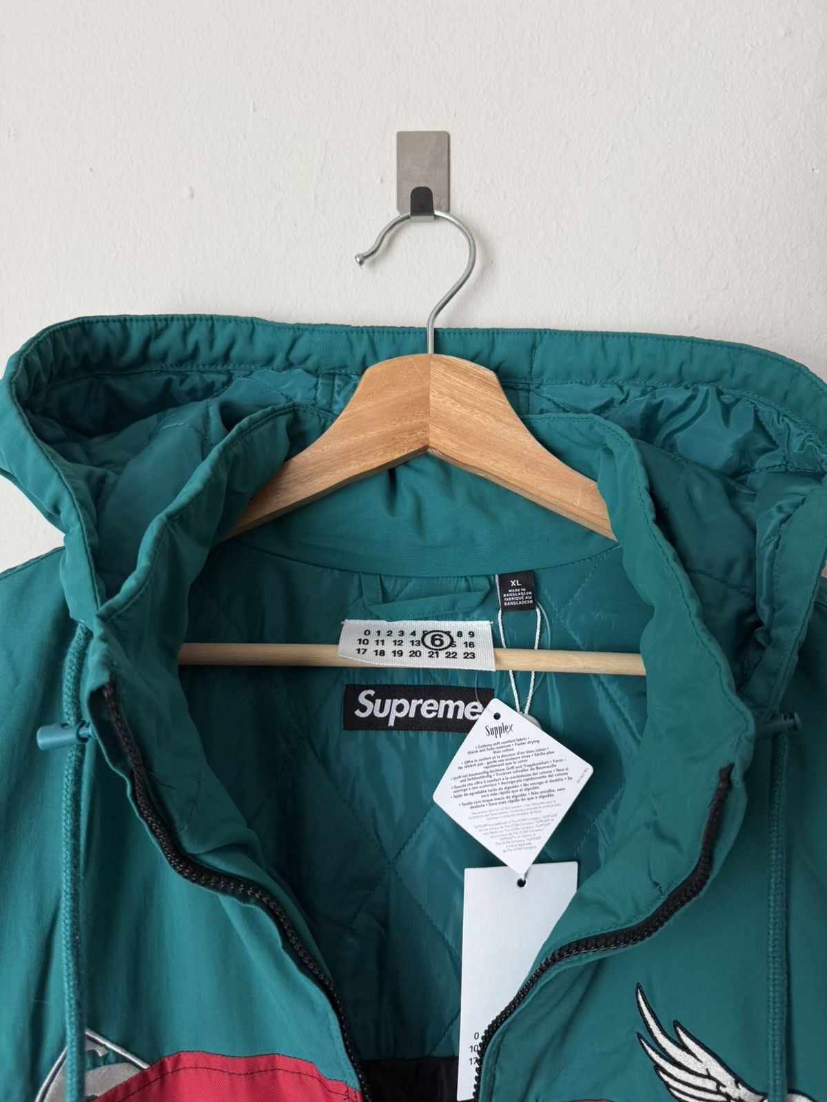 Maison Margiela × Supreme Supreme SS26 MM6 Maison Margiela Split Stadium Jacket Sz XL Size US XL / EU 56 / 4 - 10 Thumbnail