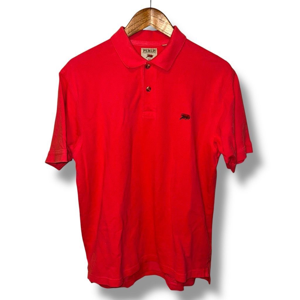 Perlis Salmon Red Perlis Pique Mesh Crawfish Polo Shirt M Size US M / EU 48-50 / 2 - 1 Thumbnail