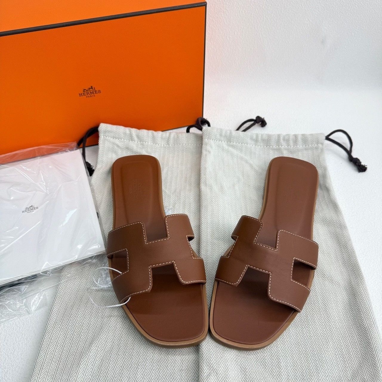 Hermes Hermes Brown Sandals us_6-5 Women Size US 6.5 / IT 36.5 - 1 Thumbnail