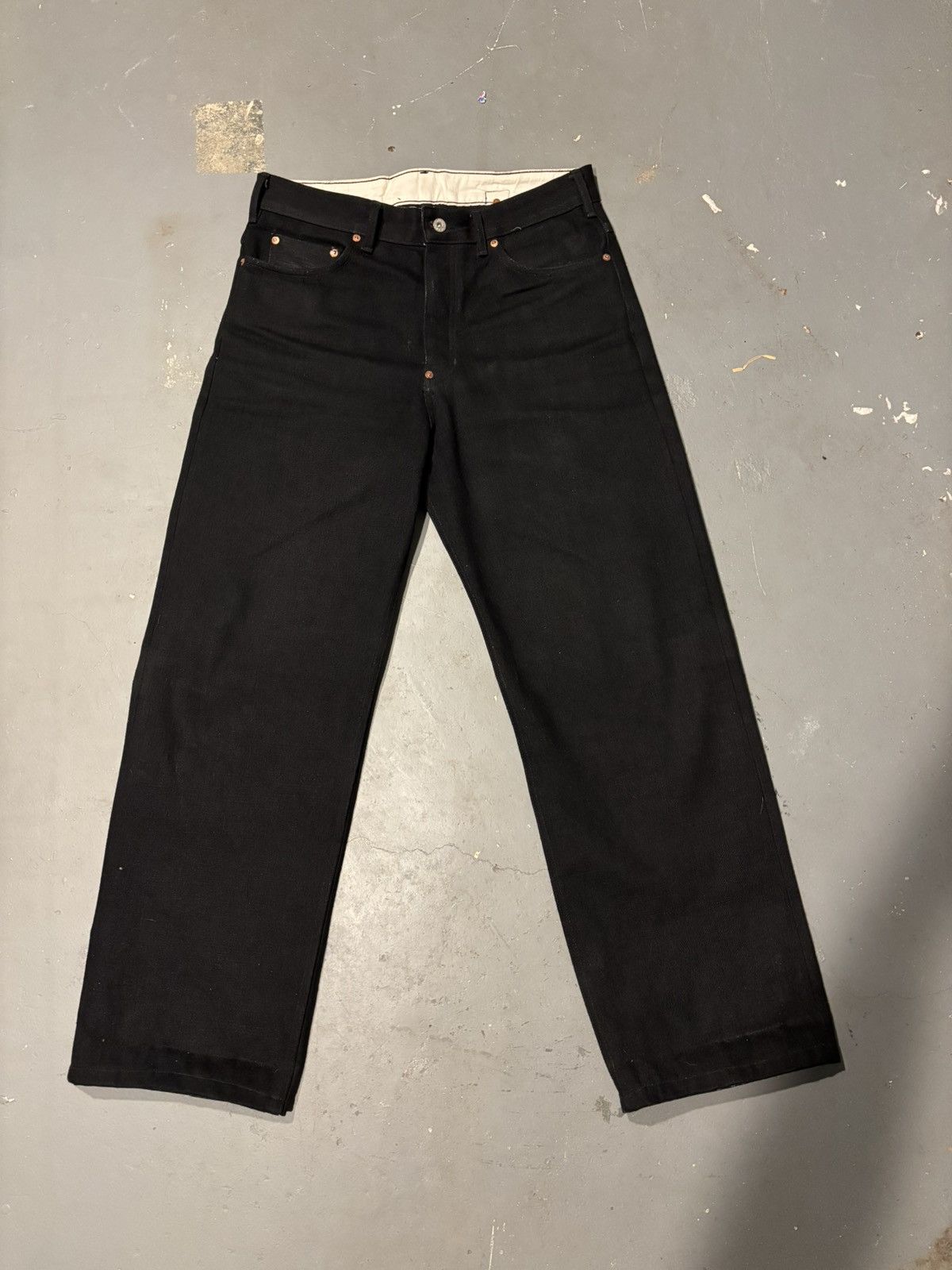 Vintage Pinup rags black 1937 jeans Size US 32 / EU 48 - 1 Thumbnail
