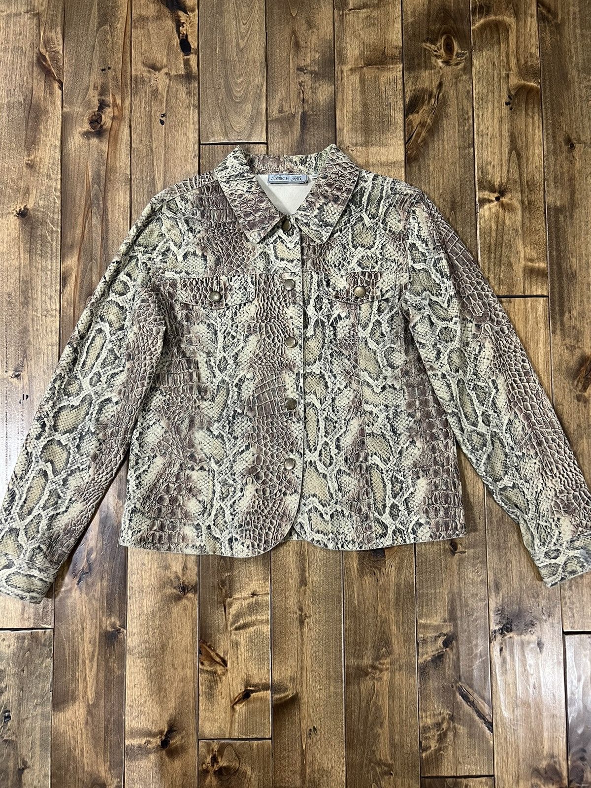 Japanese Brand × Vintage Vintage snake print cropped jacket Size US S / EU 44-46 / 1 - 1 Thumbnail