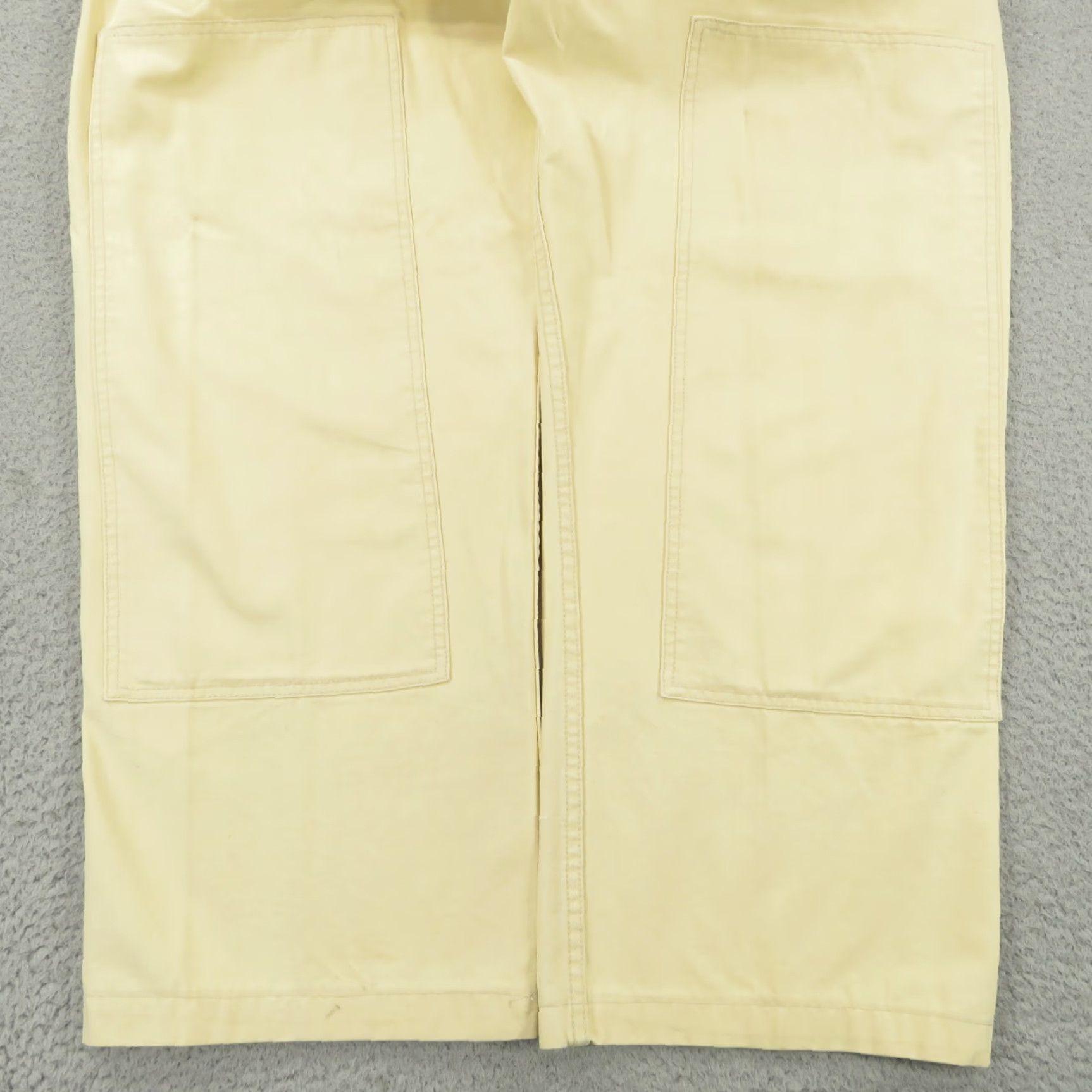 Sean John VINTAGE Sean John Baggy Pants Men 34 Carpenter Denim 30 Inseam Wide-Leg 10" Leg Opening Beige 90s Grunge Classic Mens Size US 34 / EU 50 - 4 Thumbnail