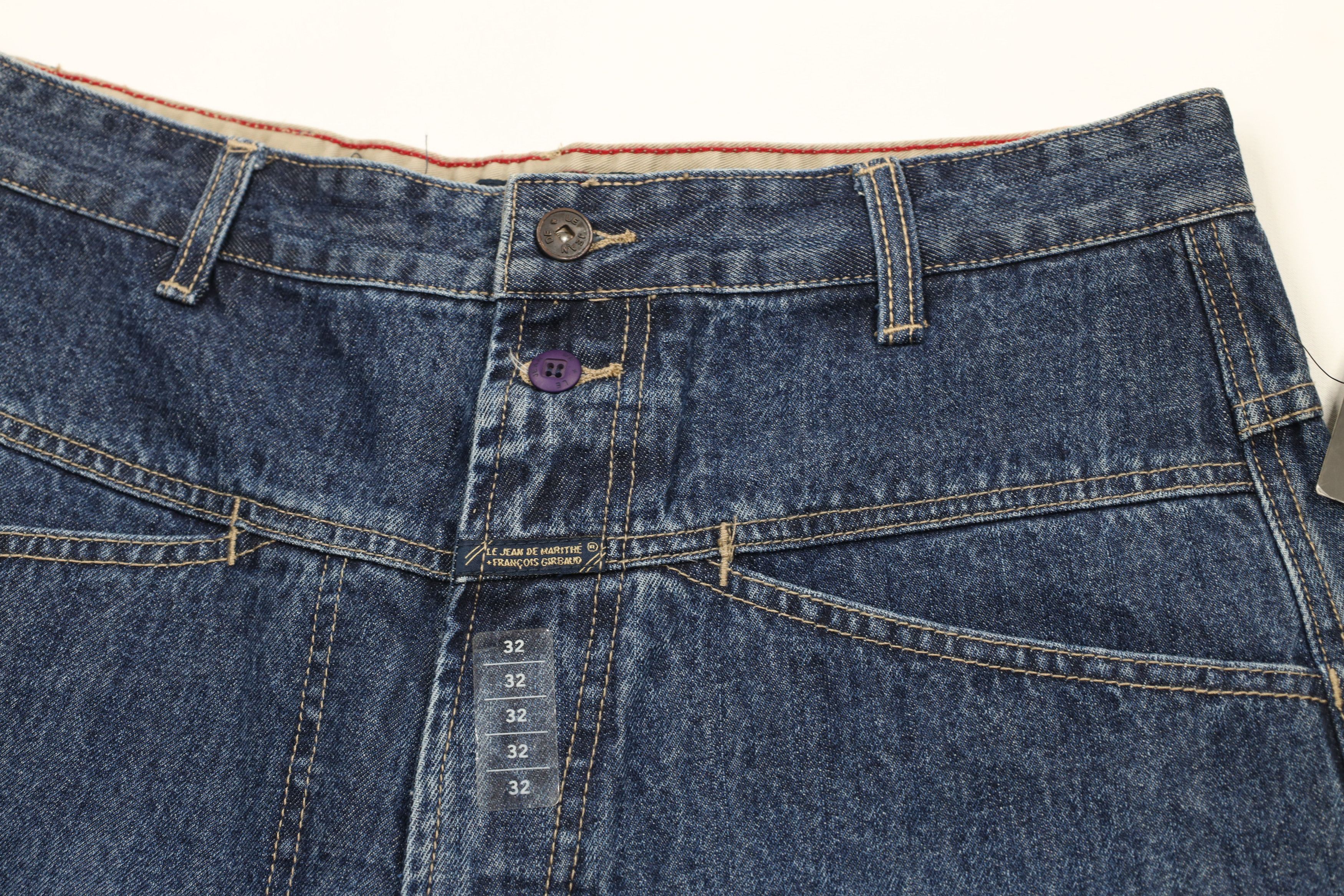 Marithe + Francois Girbaud × Vintage NOS Vintage 90s Marithe Francois Girbaud Denim Jean Shorts Size US 32 / EU 48 - 5 Thumbnail