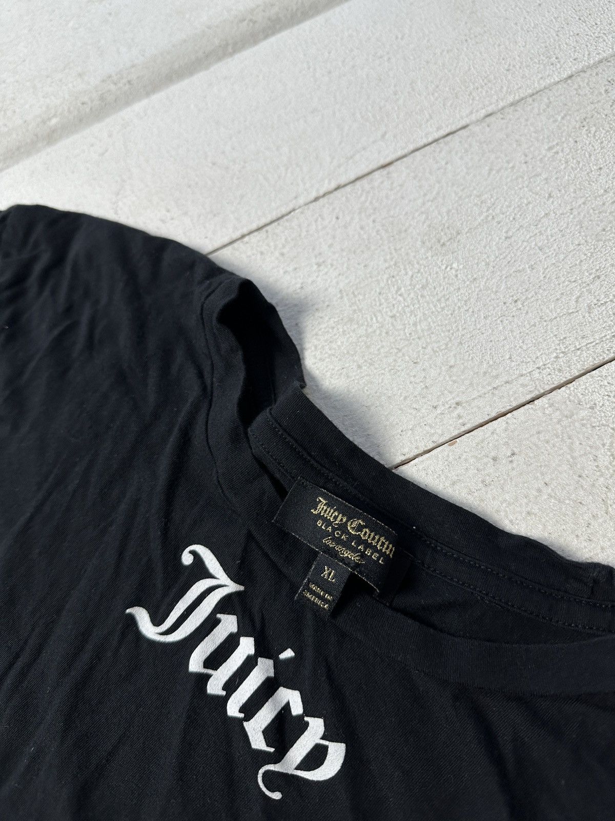 Juicy Couture 🚨Vintage JUICY COUTURE avant garde black y2k goth tee Size XL / US 12-14 / IT 48-50 - 7 Thumbnail