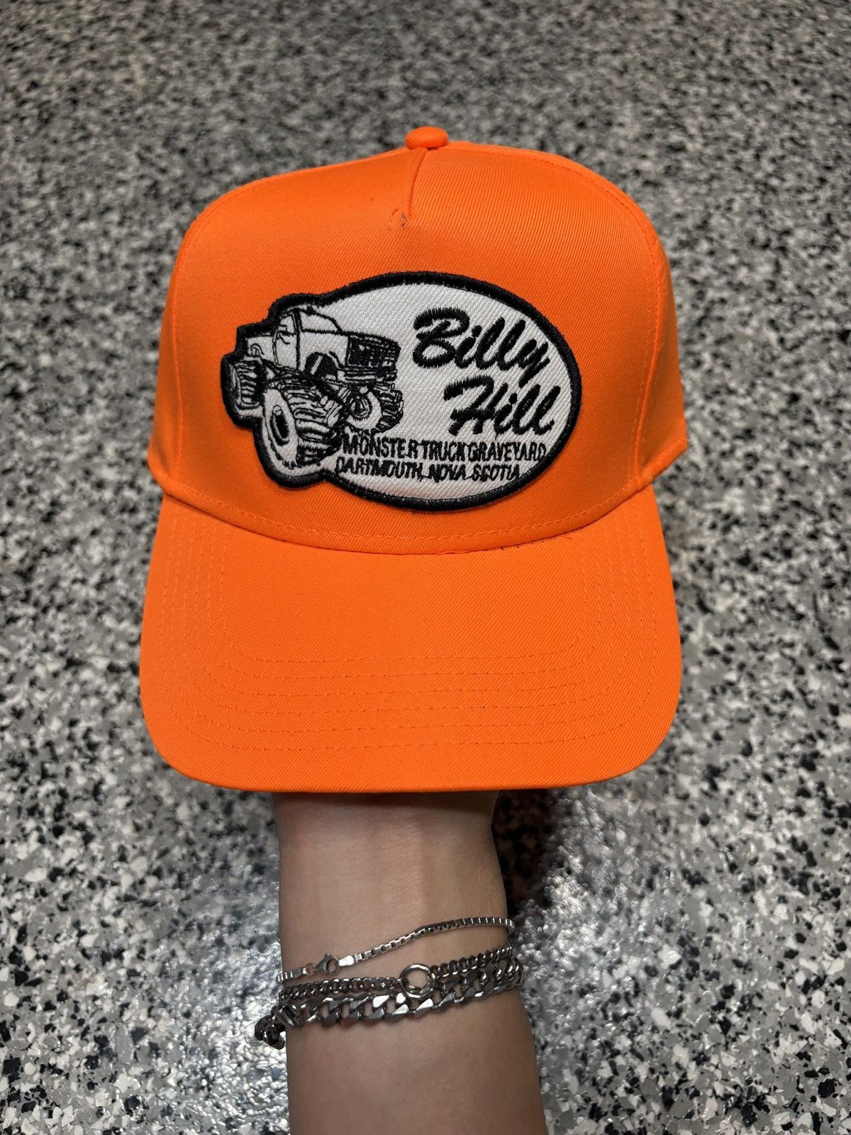 Billy Hill 2021 Billy Hill Neon Orange “Parts, S&S” Truckers Hat OSFM Size ONE SIZE - 1 Thumbnail