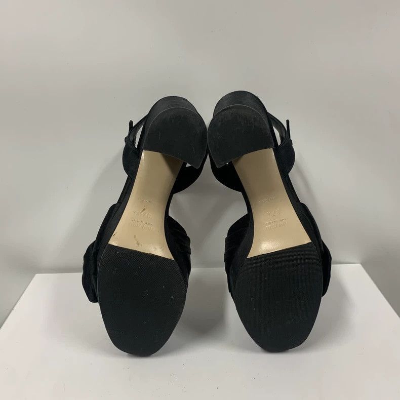 Prada Miumiu Black High Heel Shoes Size 37.5 -2505 Size US 6.5 / IT 36.5 - 7 Thumbnail