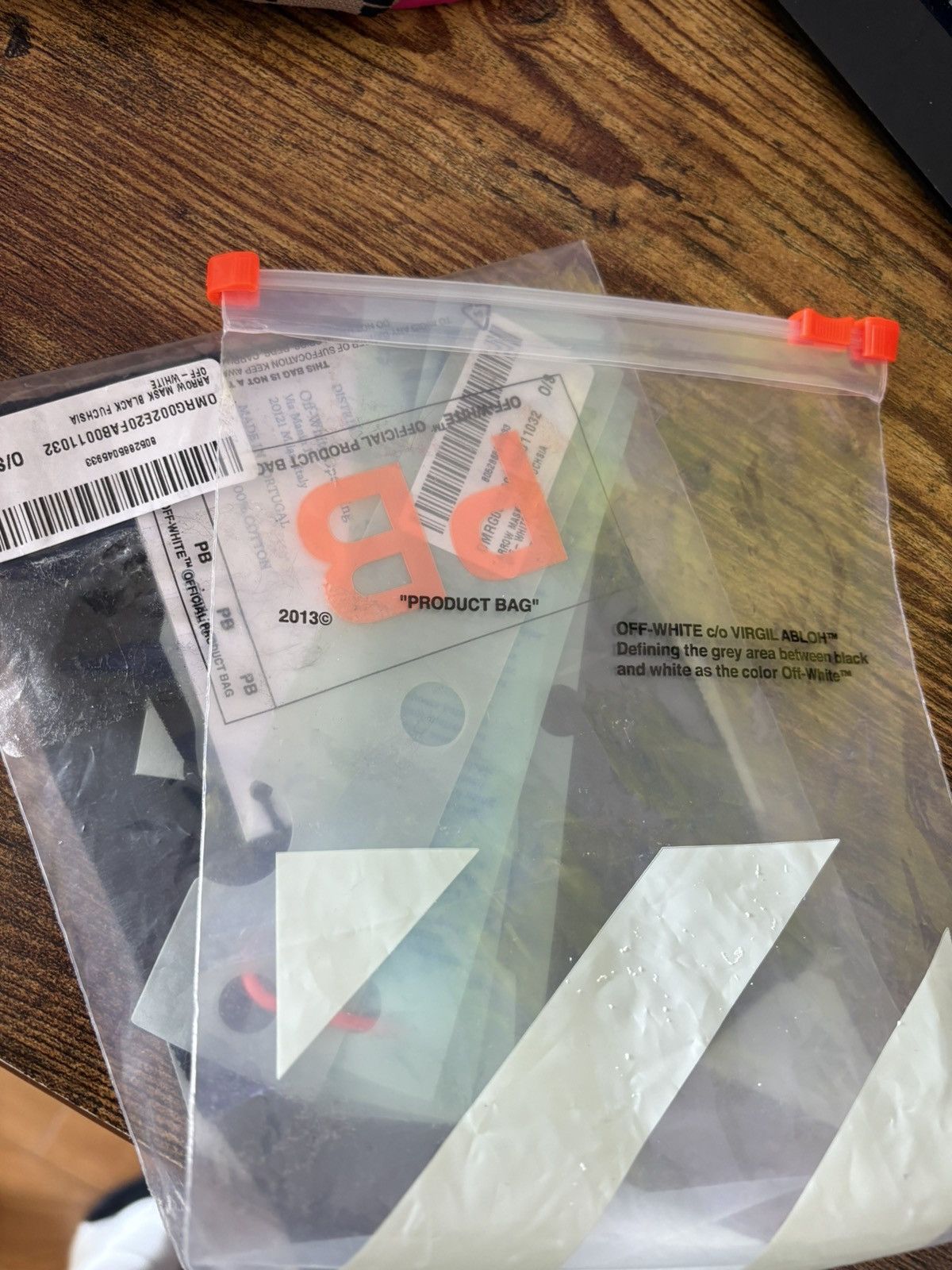 Off-White Off-White Arrow Face Mask Black Fuschia Size ONE SIZE - 10 Thumbnail