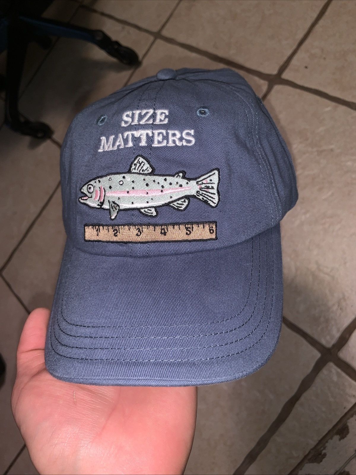 Other Size Matters Fishing Baseball Cap - New With Tags Size ONE SIZE - 1 Thumbnail