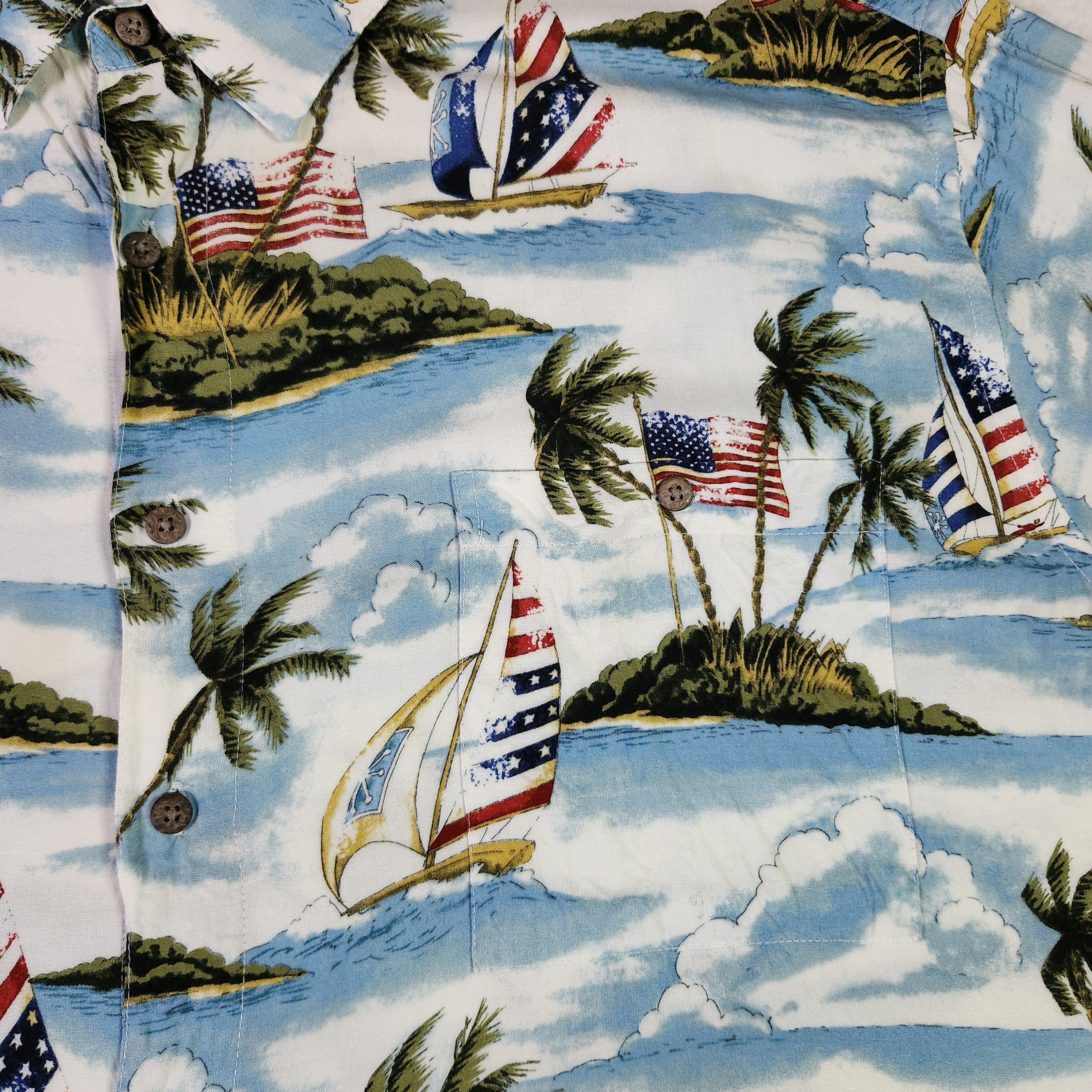 Campia Moda Campia Moda Hawaiian Shirt 4XL Tropical Island Short Sleeve Size US XXL / EU 58 / 5 - 3 Thumbnail