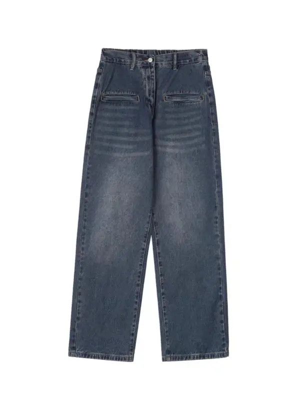 VIBE Retro washed distressed heavyweight wide leg jeans Size US 32 / EU 48 - 5 Thumbnail