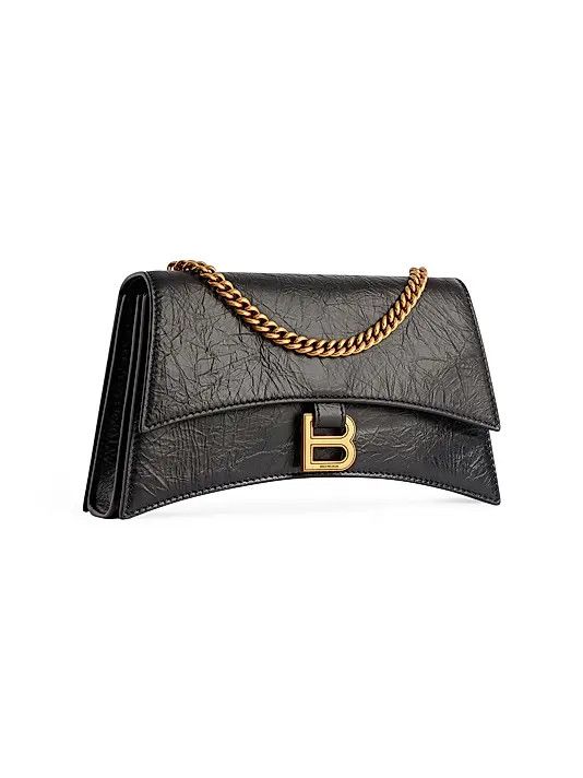 Balenciaga o1s1rm0226 Size: OS / Crush XS Crossbody Chain Bag in Black Size ONE SIZE - 7 Thumbnail