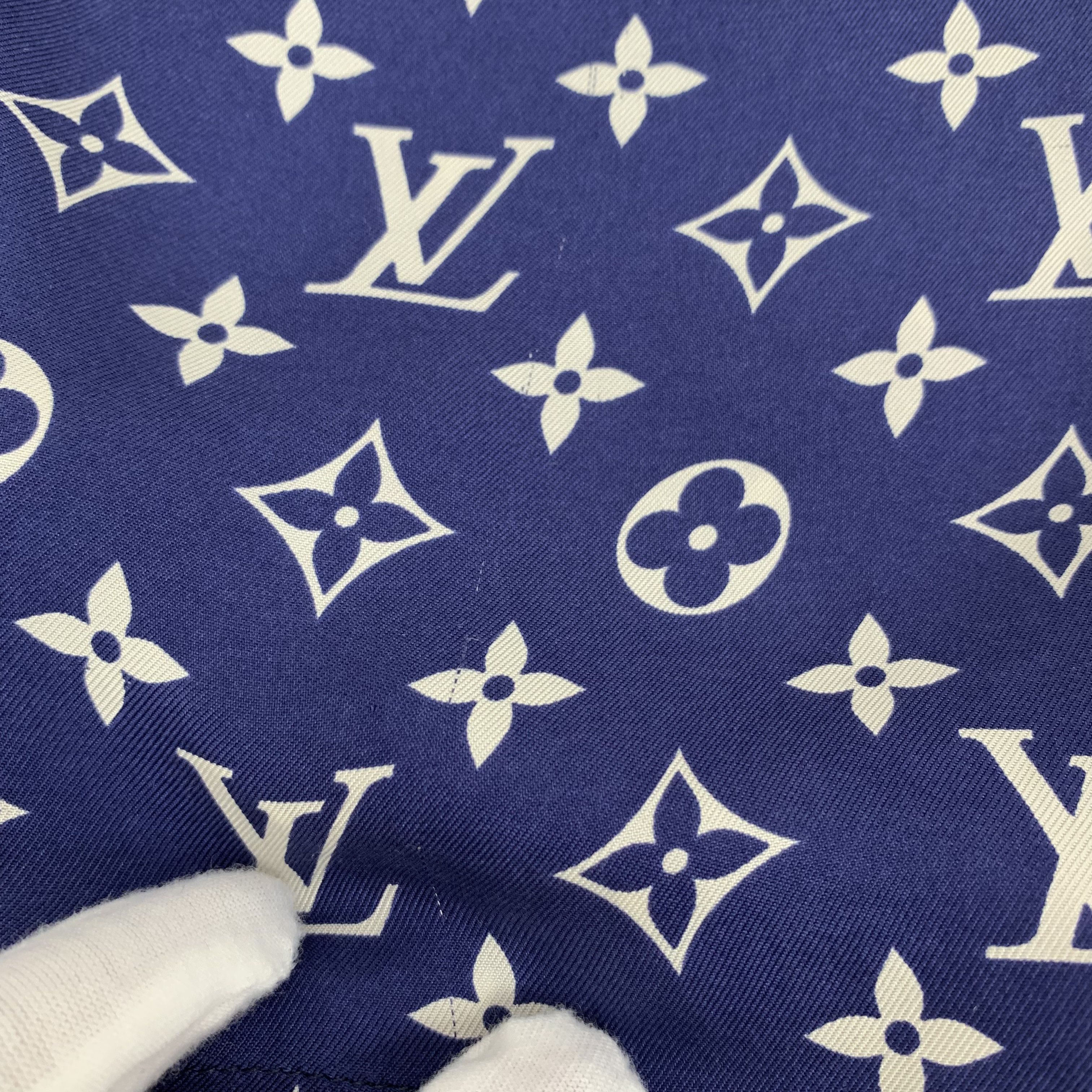Louis Vuitton Louis Vuitton Monogram Print Shorts Blue (38) Size 26" / US 2 / IT 38 - 9 Thumbnail