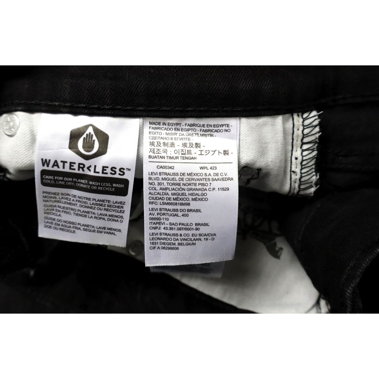 Levi's Levi's 510 Jeans Men's Black Slim Fit Stretch Denim Zip Fly W32/L30 Size US 32 / EU 48 - 7 Thumbnail