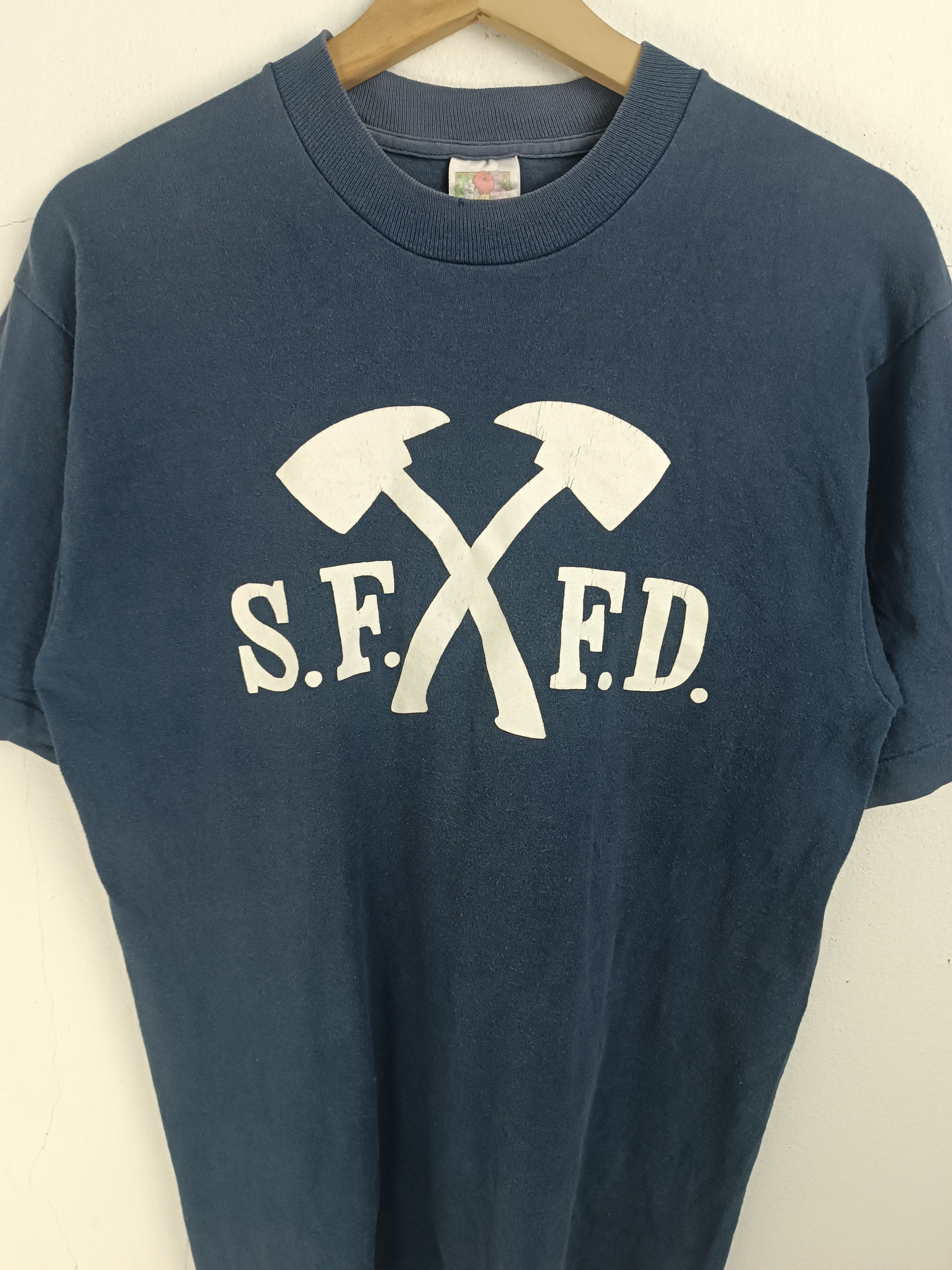 Vintage VINTAGE 90'S SAN FRANCISCO FIRE DEPT SFFD HXC PUNK VERY RARE Size US M / EU 48-50 / 2 - 8 Thumbnail