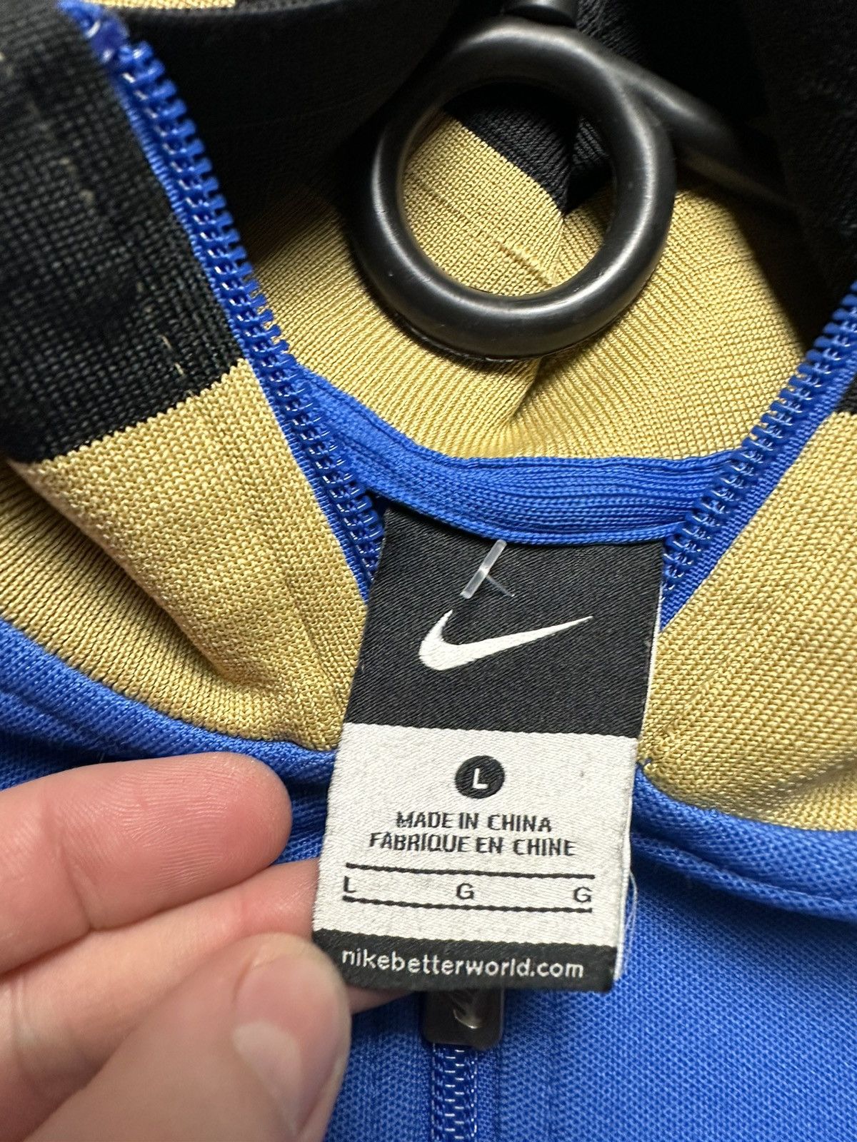 Nike × Vintage Vintage Nike Inter Milan track jacket blue rare. Size US L / EU 52-54 / 3 - 8 Thumbnail