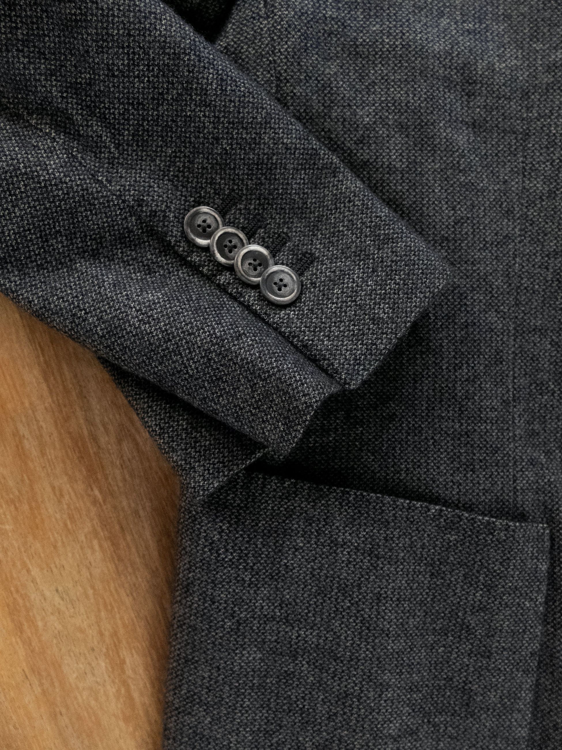 Fedeli FEDELI dark gray cashmere cotton sportcoat 46 56 Size 46R - 7 Thumbnail
