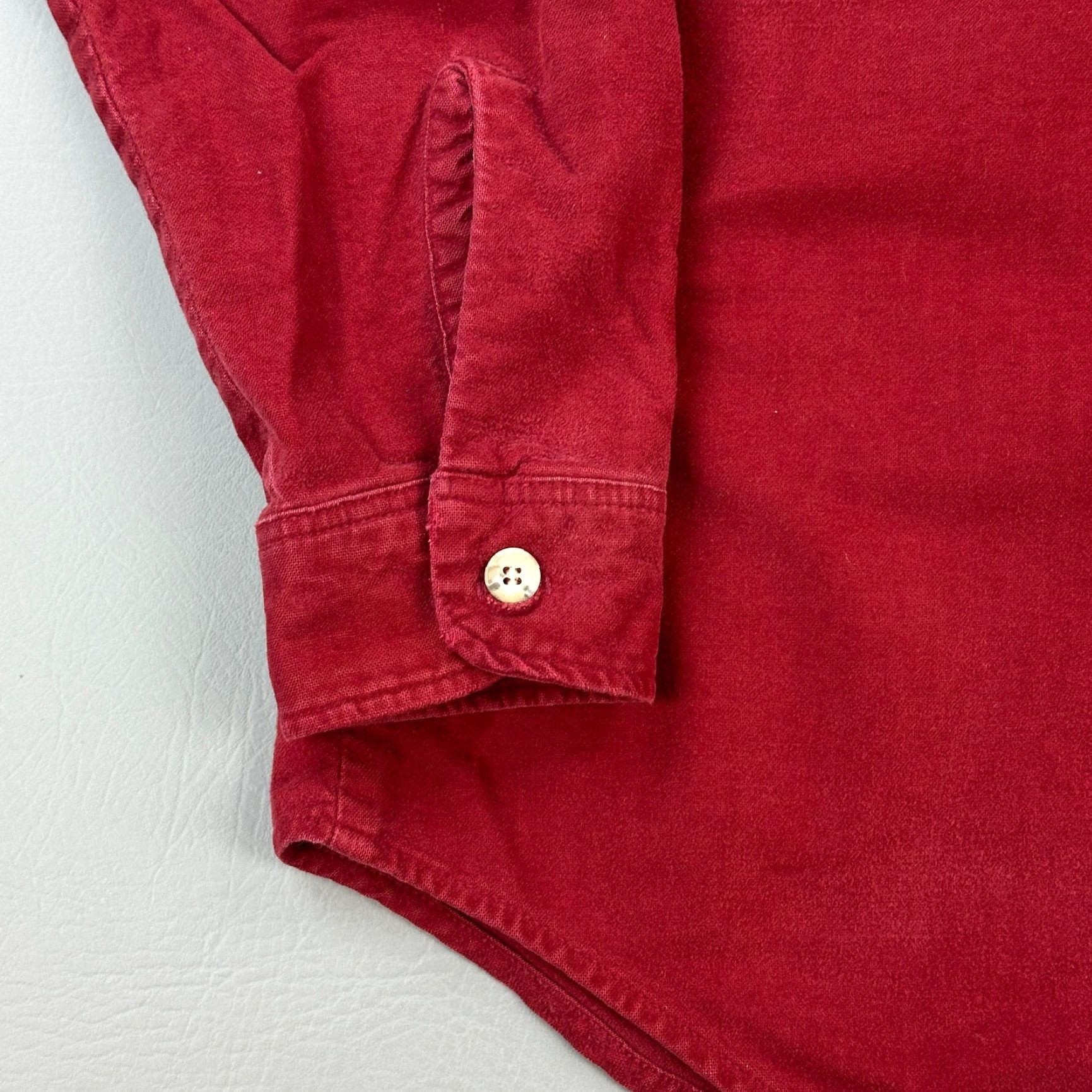 Vintage VINTAGE St Johns Bay Shirt Mens Medium Red Chamois Flannel Hunting USA 70s 80s Size US M / EU 48-50 / 2 - 2 Thumbnail