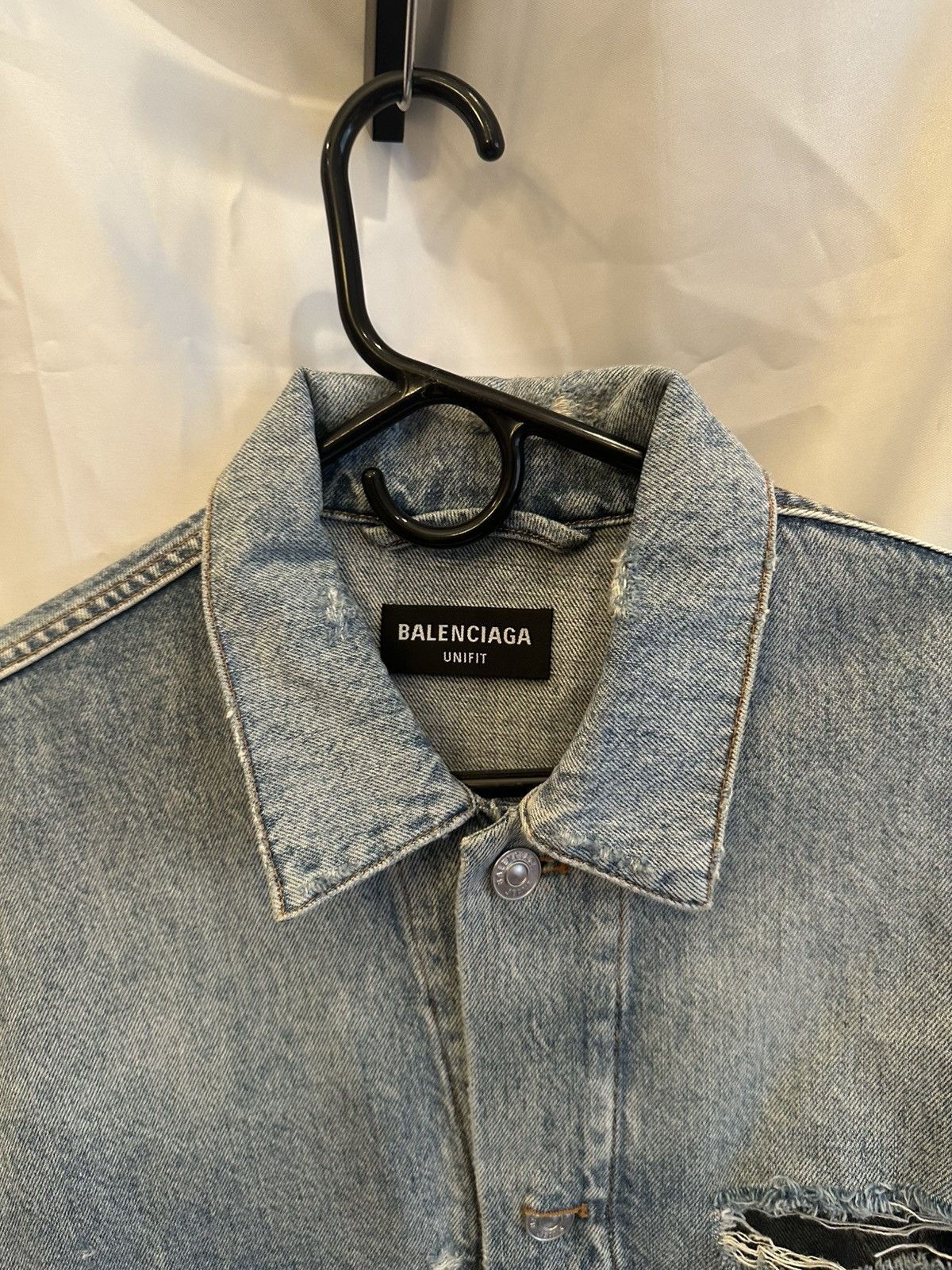 Balenciaga Balenciaga Denim Jacket Size US M / EU 48-50 / 2 - 5 Thumbnail