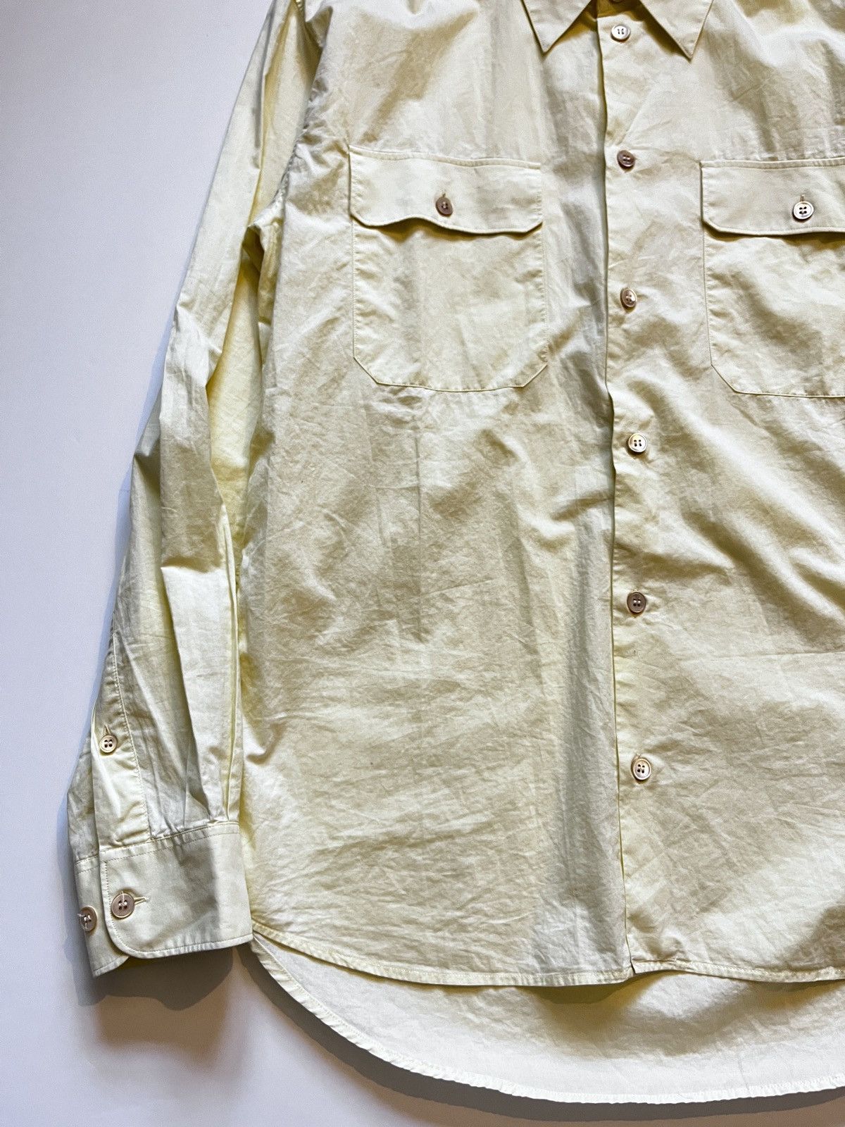 Helmut Lang Helmut Lang 03-04’ transparent military button up Size US L / EU 52-54 / 3 - 10 Thumbnail